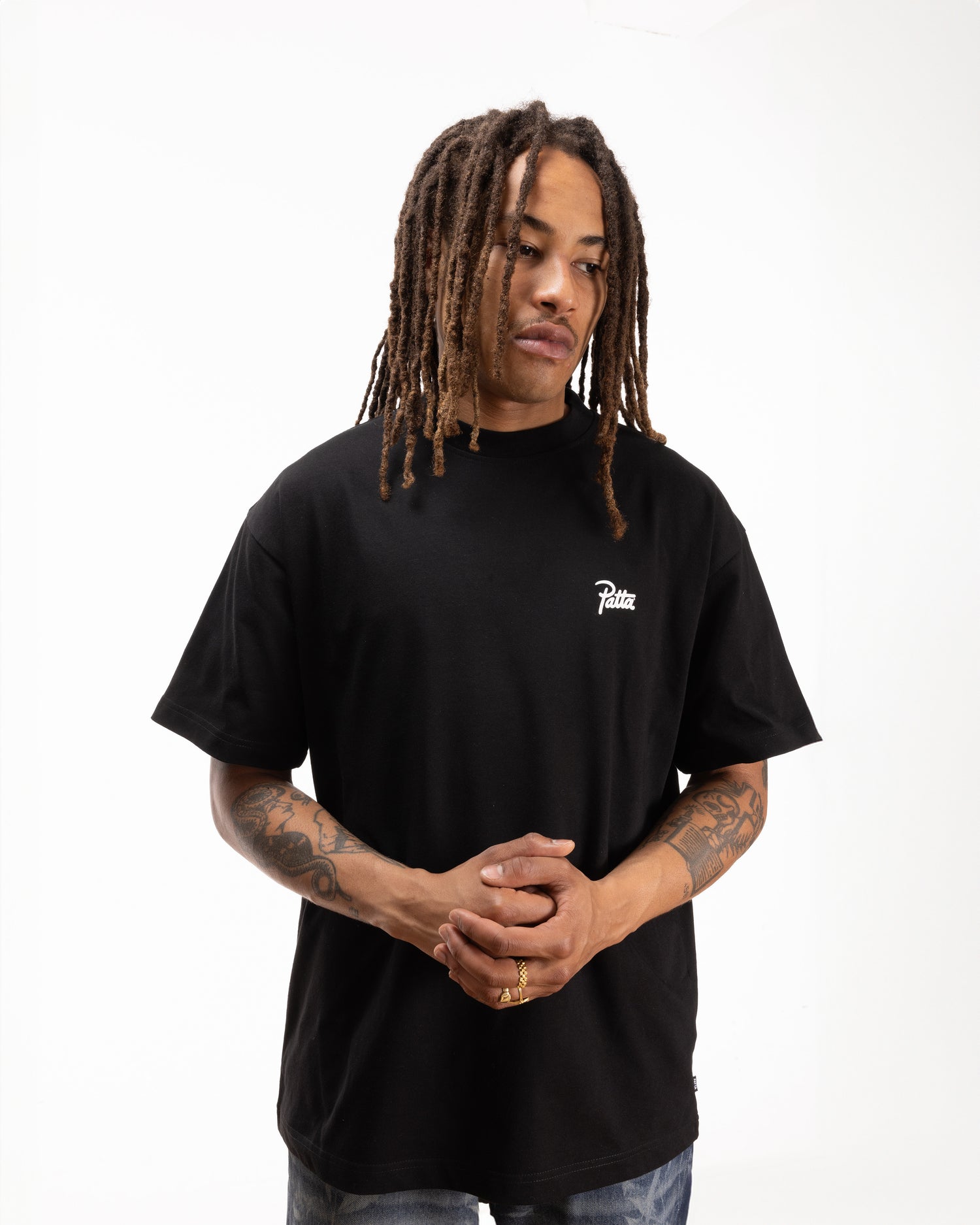 Patta Basic Script Logo T-Shirt (Black)