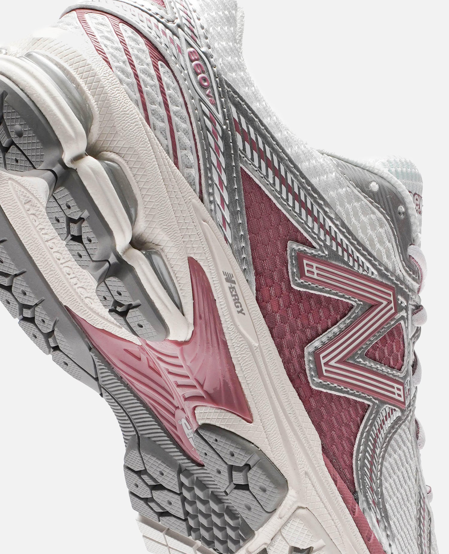 New Balance 860V2 Silver Toe Pink (White/Silver-Pink)