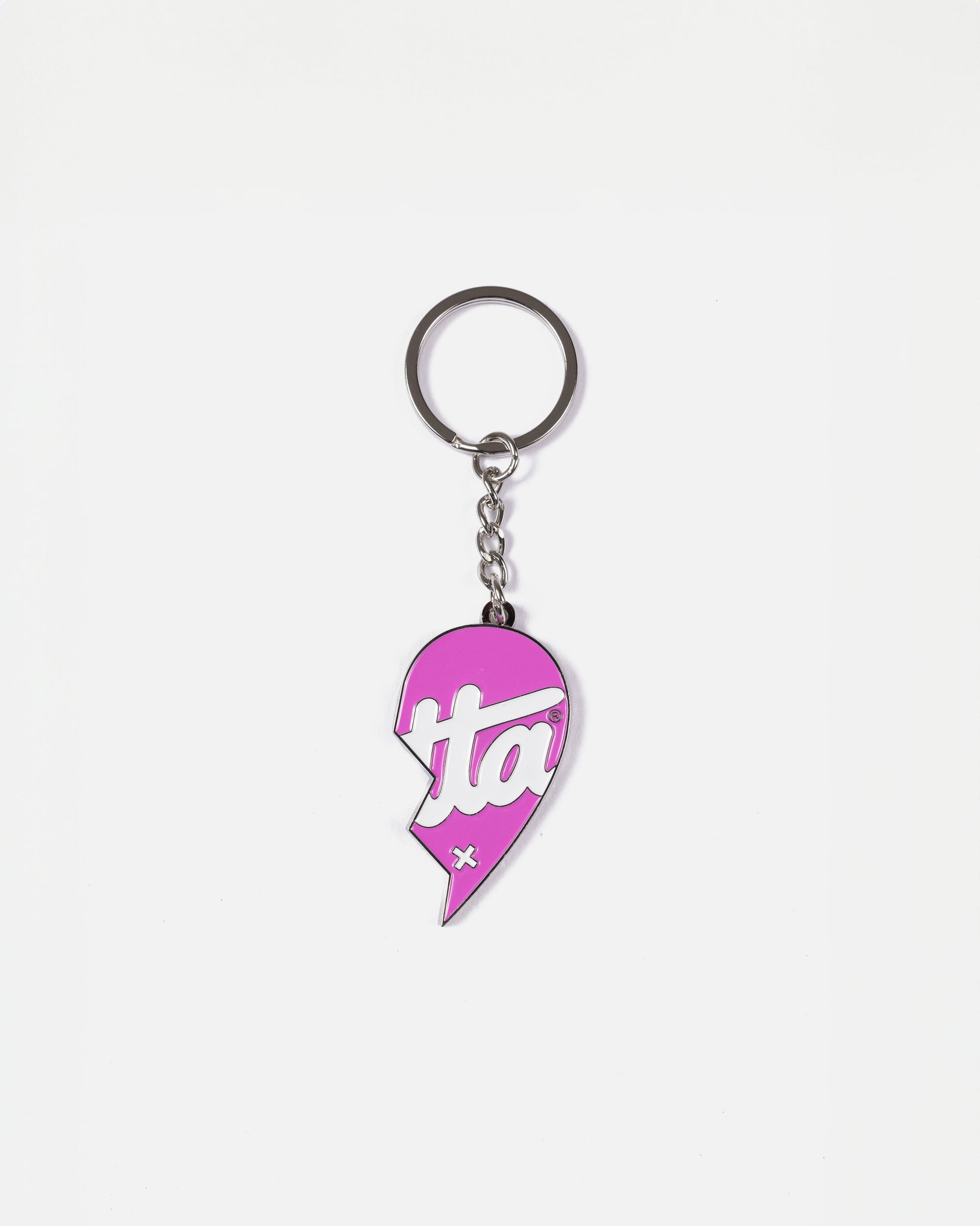 Patta Heart Keychain (Black/Pink)