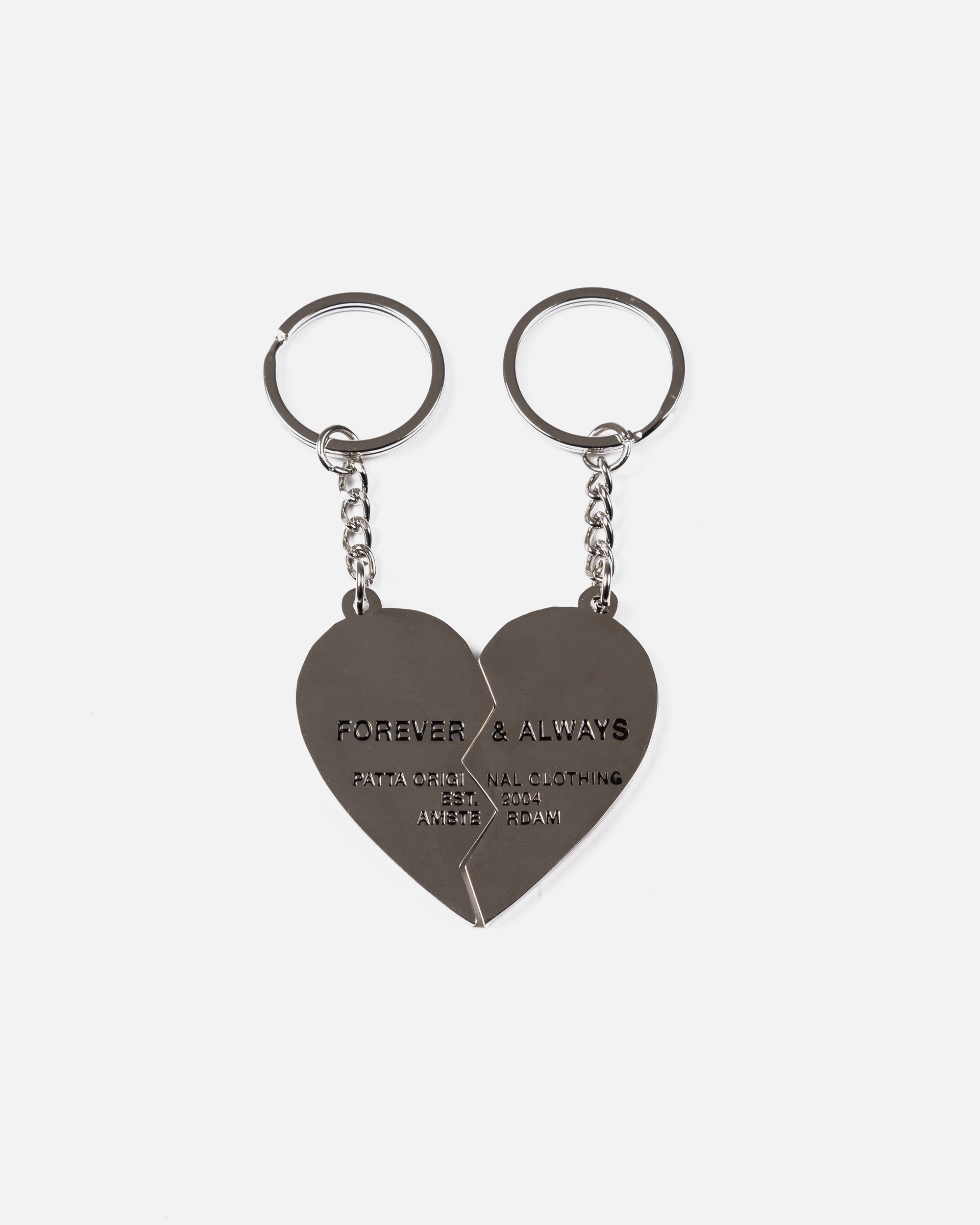 Patta Heart Keychain (Black/Pink)