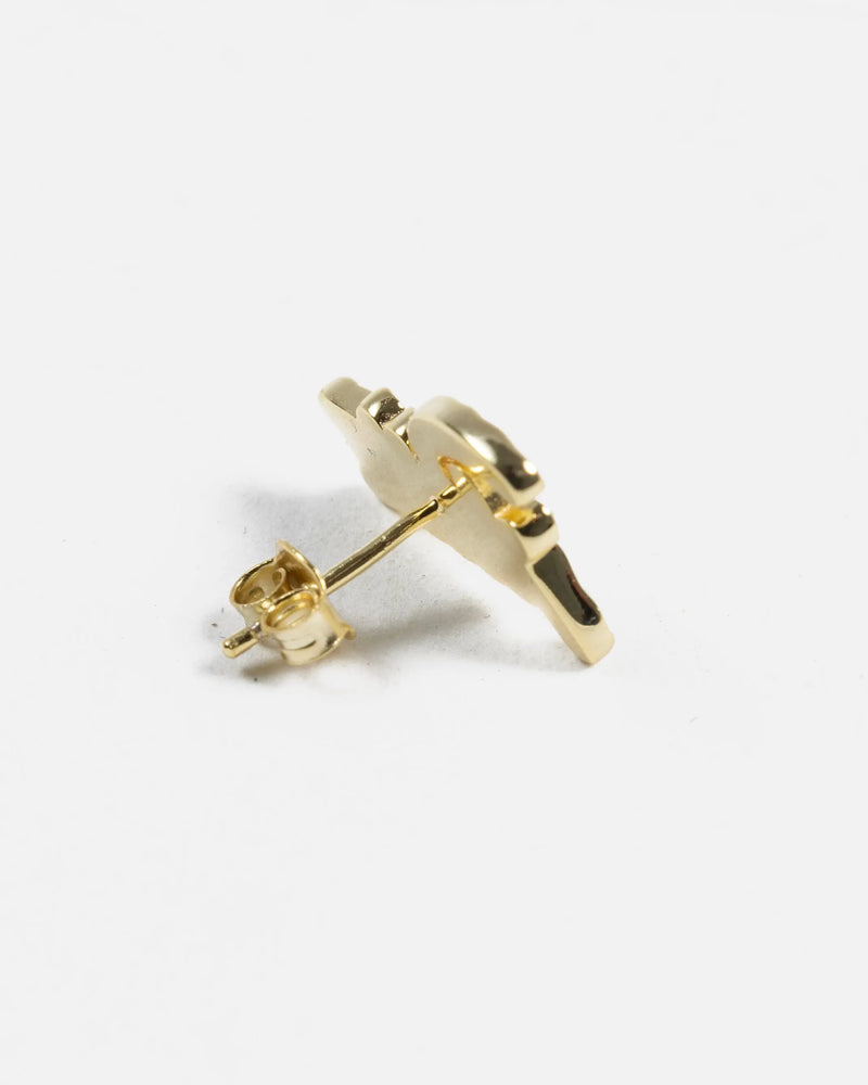 Patta Script Logo Plated Earring (Gold) Patta