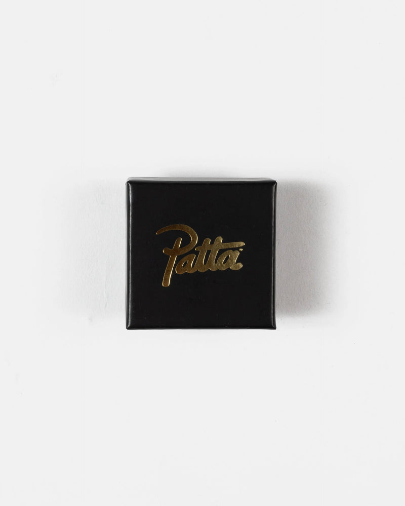 Patta Script Logo Plated Earring (Gold) Patta
