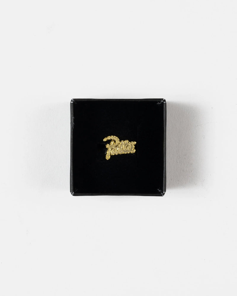 Patta Script Logo Plated Earring (Gold) Patta