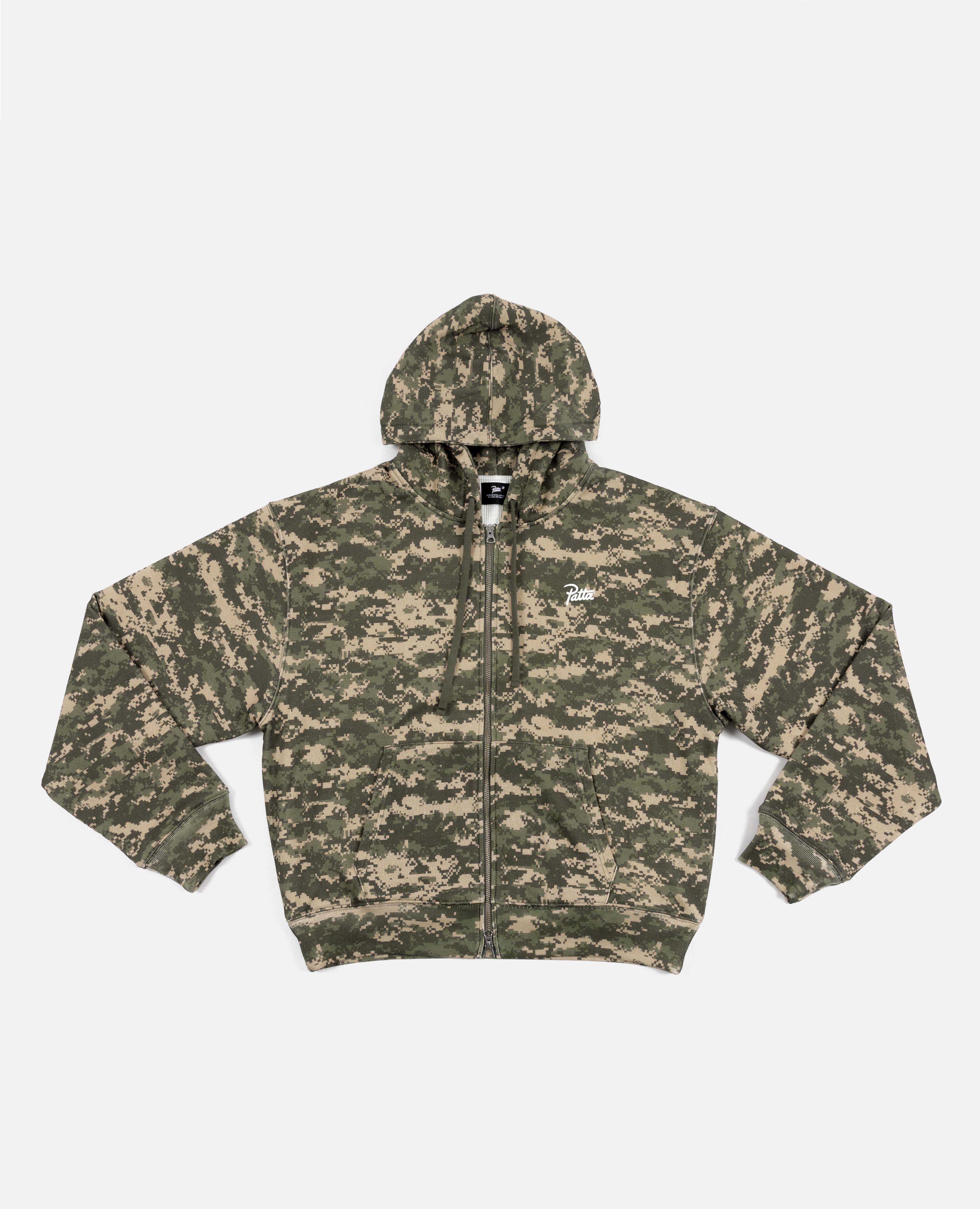 Camouflage zip hot sale up jacket