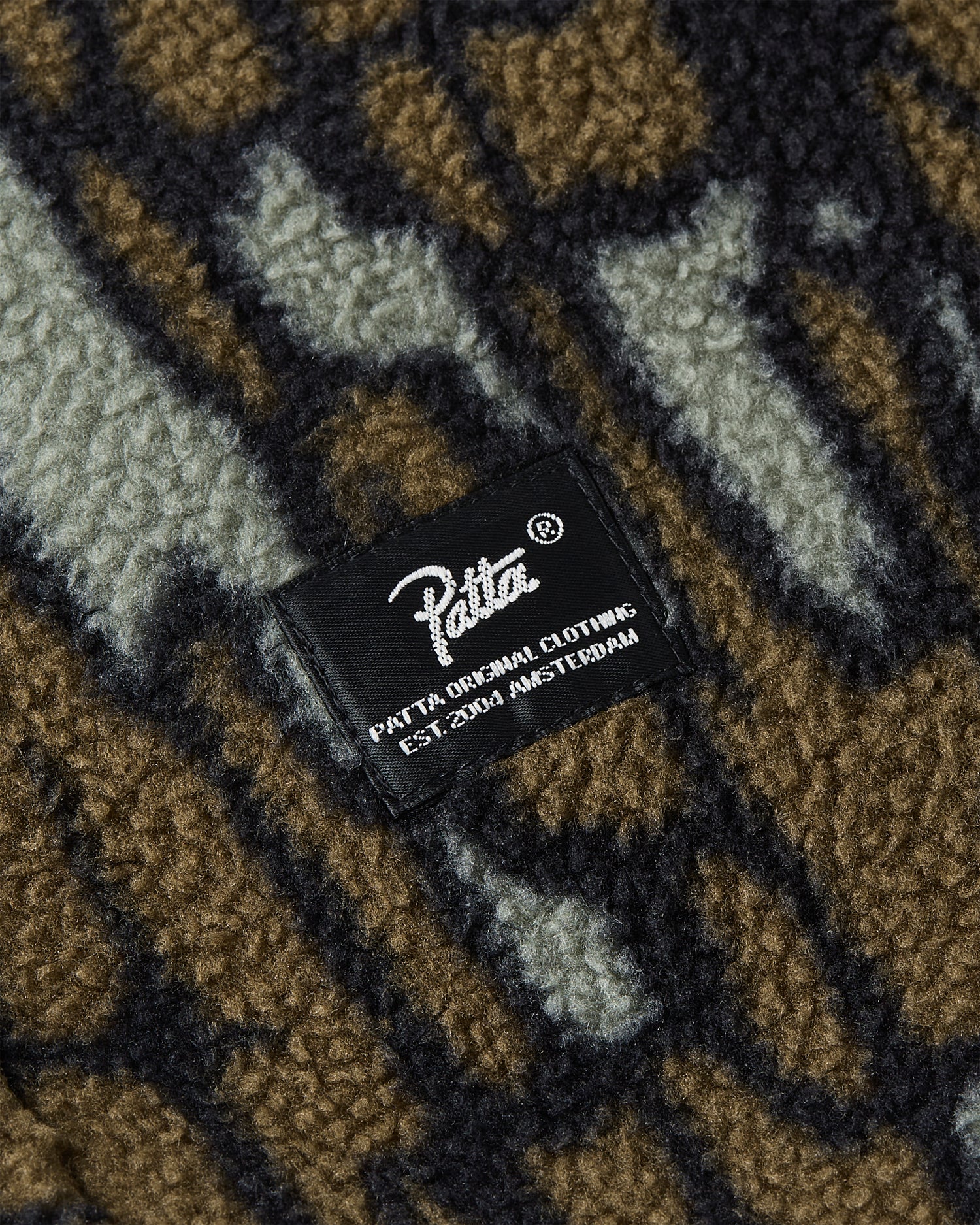 Patta Woodie Fleece Pants (Slate Black)