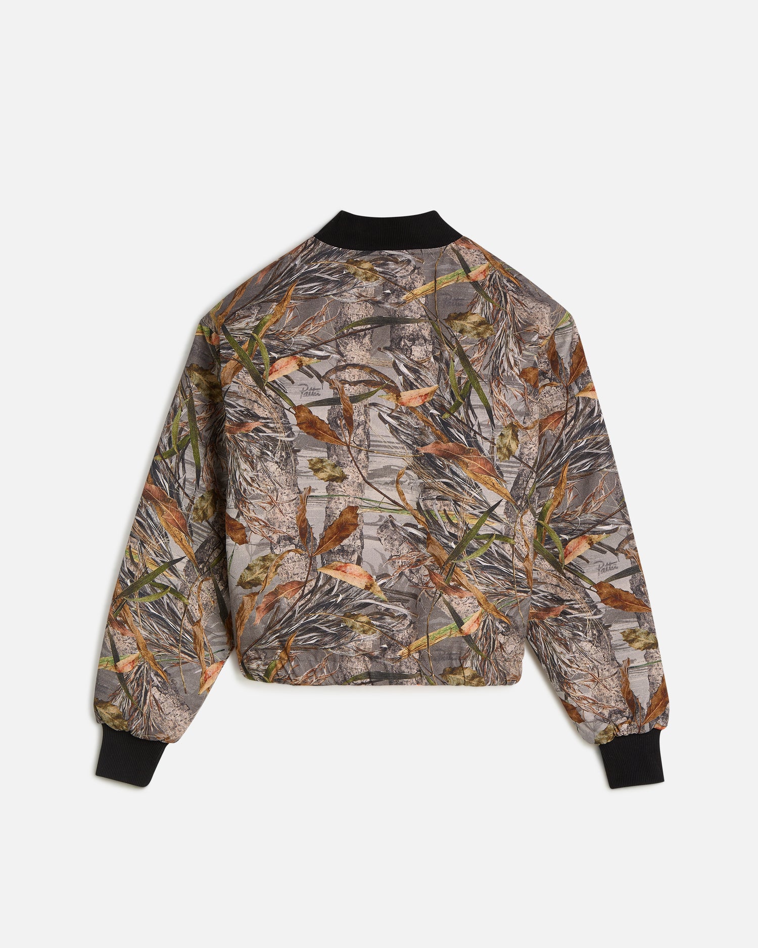 Patta Nature Print Reversible Canvas Bomber Jacket (Nature Print)