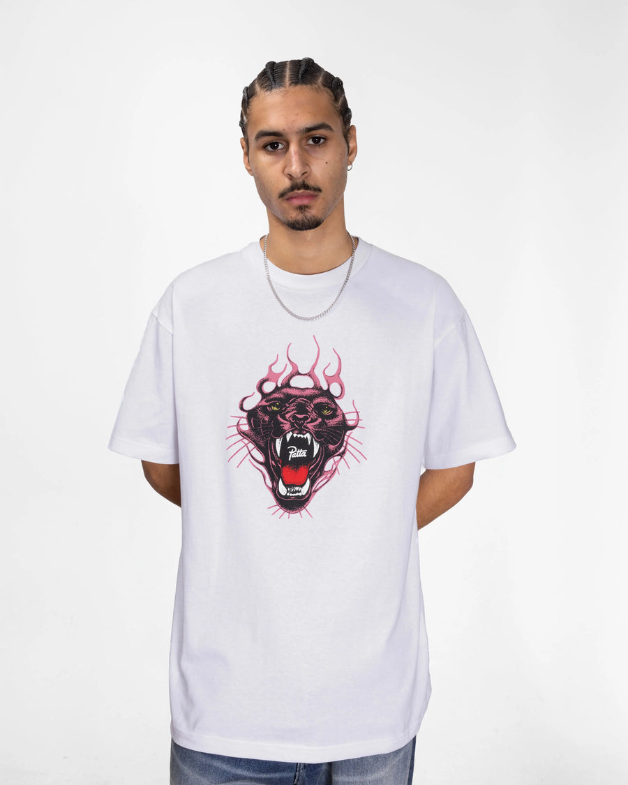 Patta Fire Panther T-Shirt (White) Patta