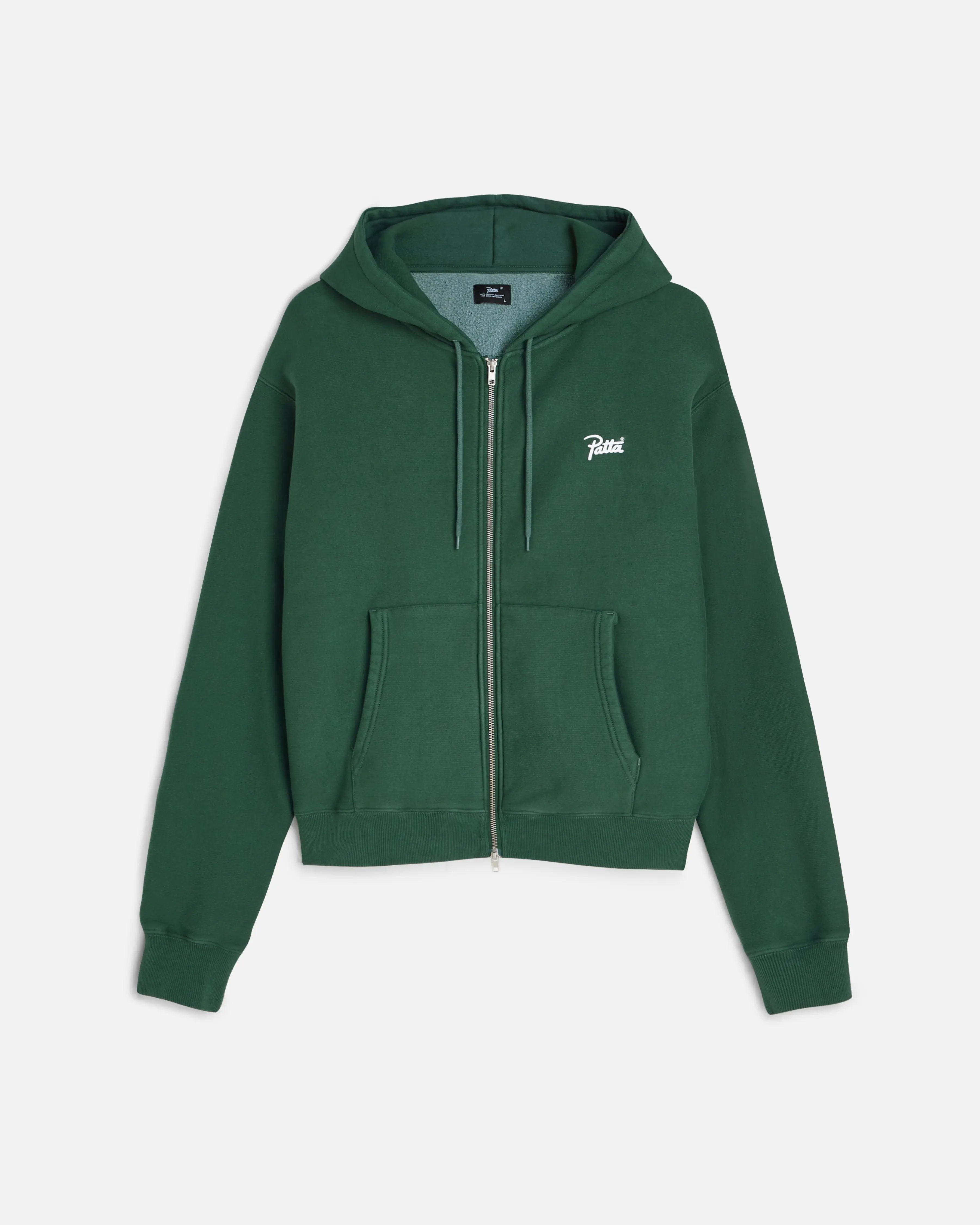 Patta Classic Zip Up Hooded Sweater (Bistro Green) Patta