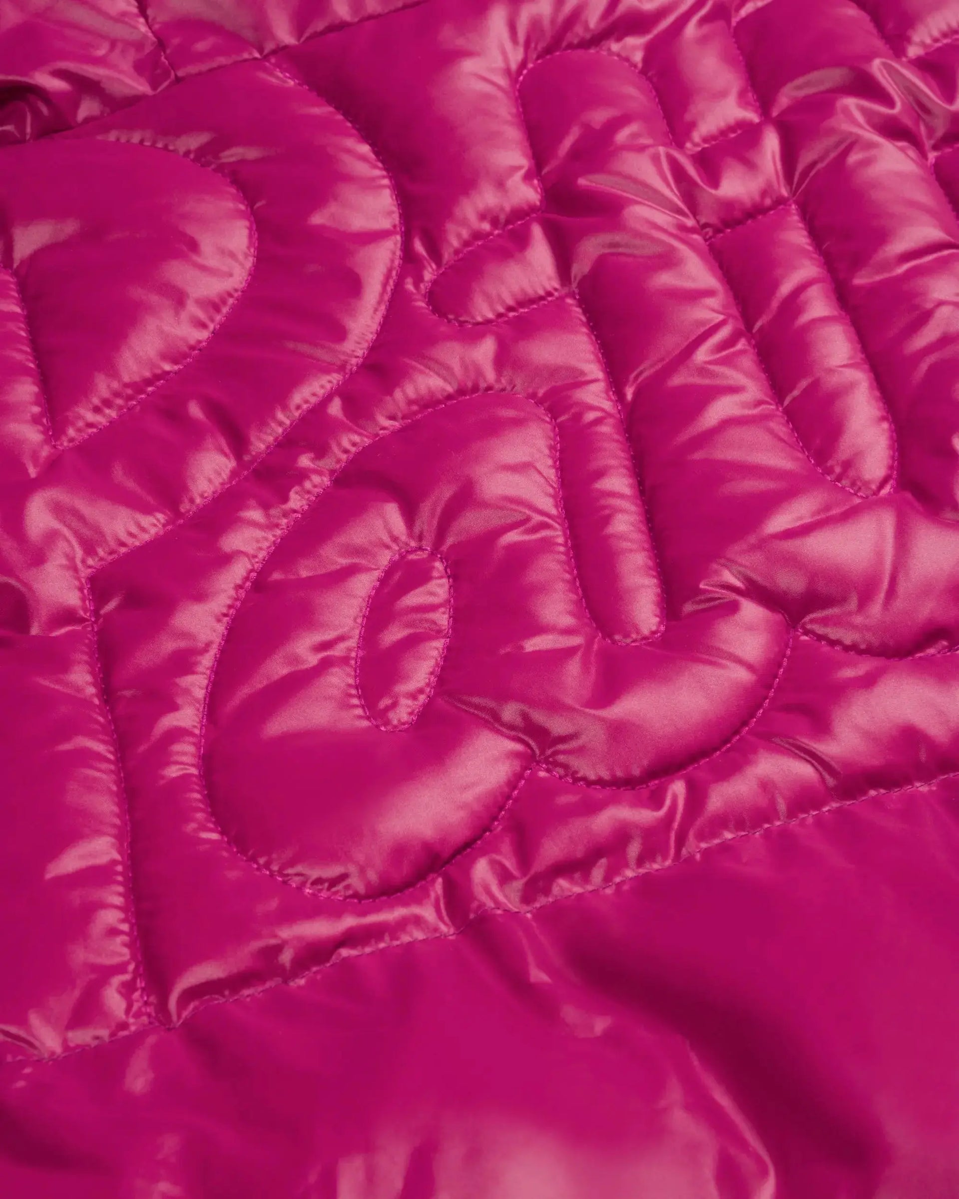 Patta Quilted Script Logo Puffer Jacket (Boysenberry) Patta