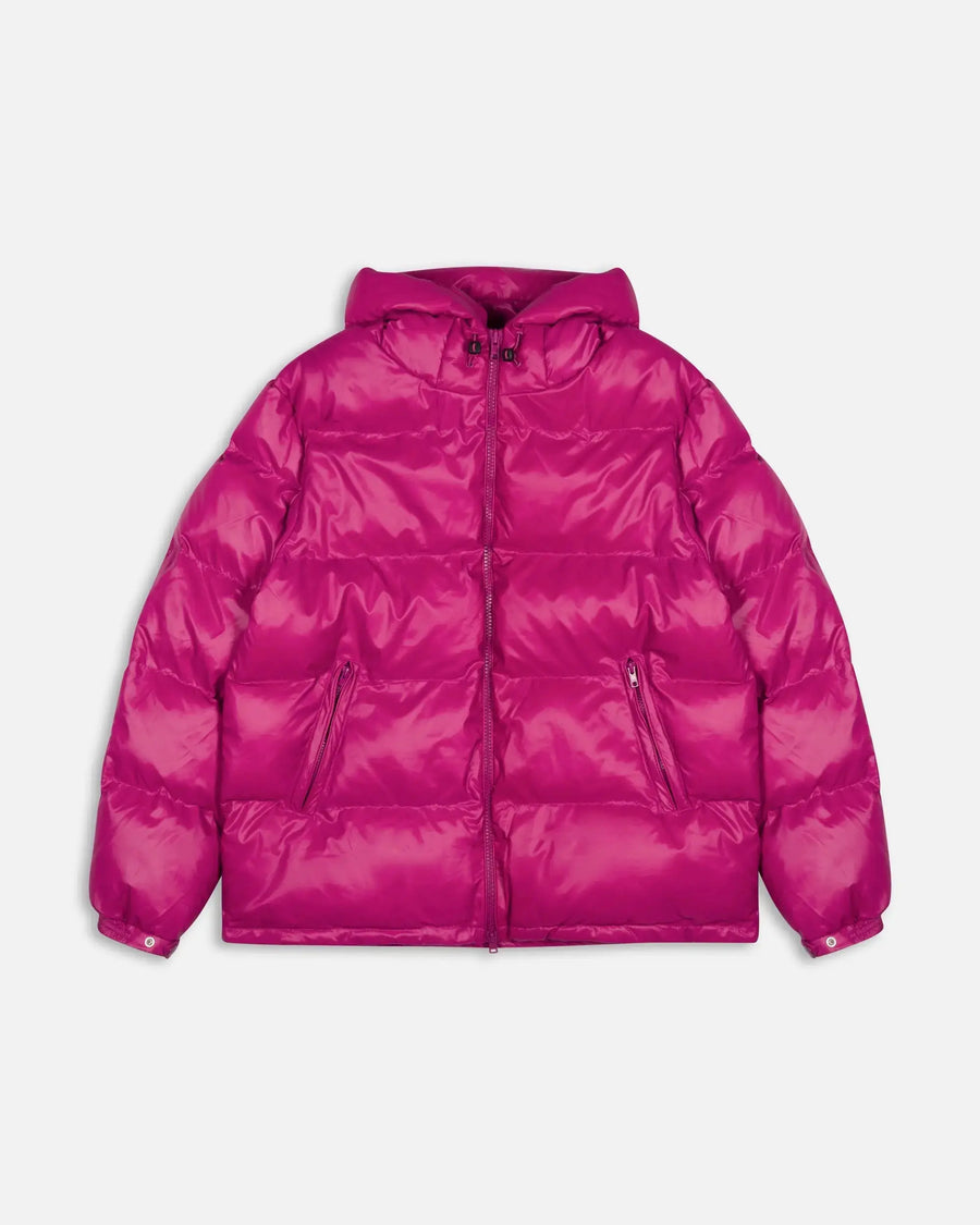 Patta Quilted Script Logo Puffer Jacket (Boysenberry) Patta