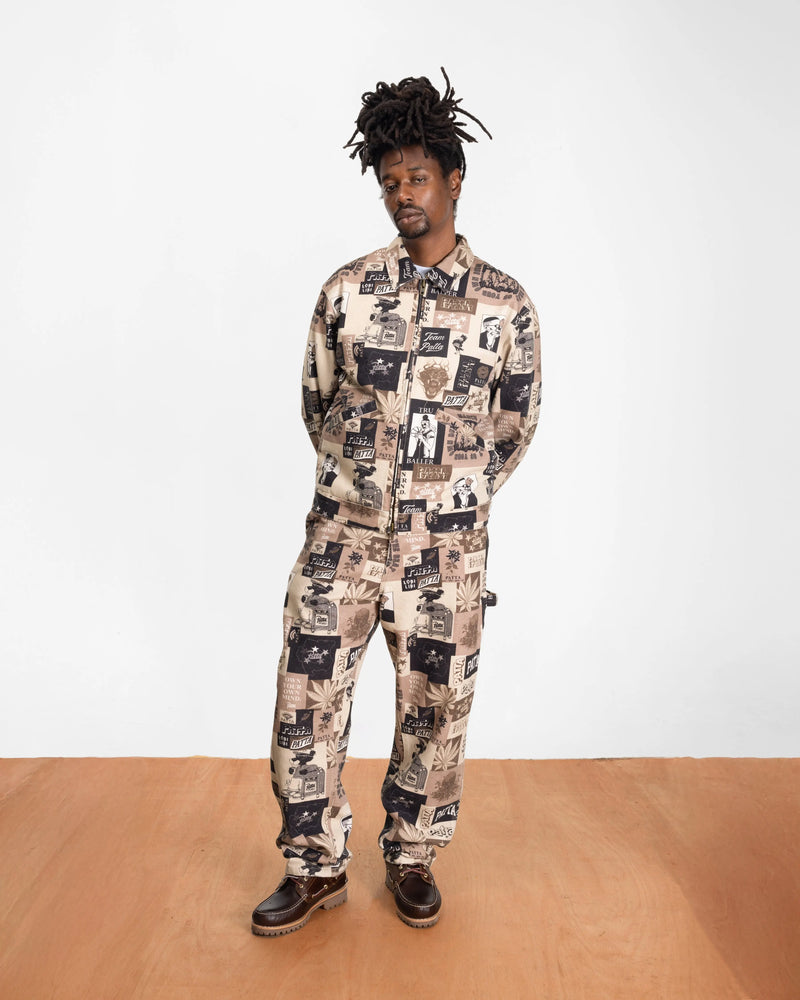 Patta Collage Insulated Canvas Jacket (Multi) Patta
