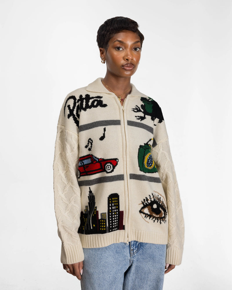 Patta Perfect Day Knitted Cardigan (Peyote) Patta