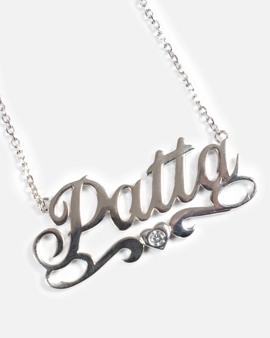 Patta Name Chain (Silver) Patta