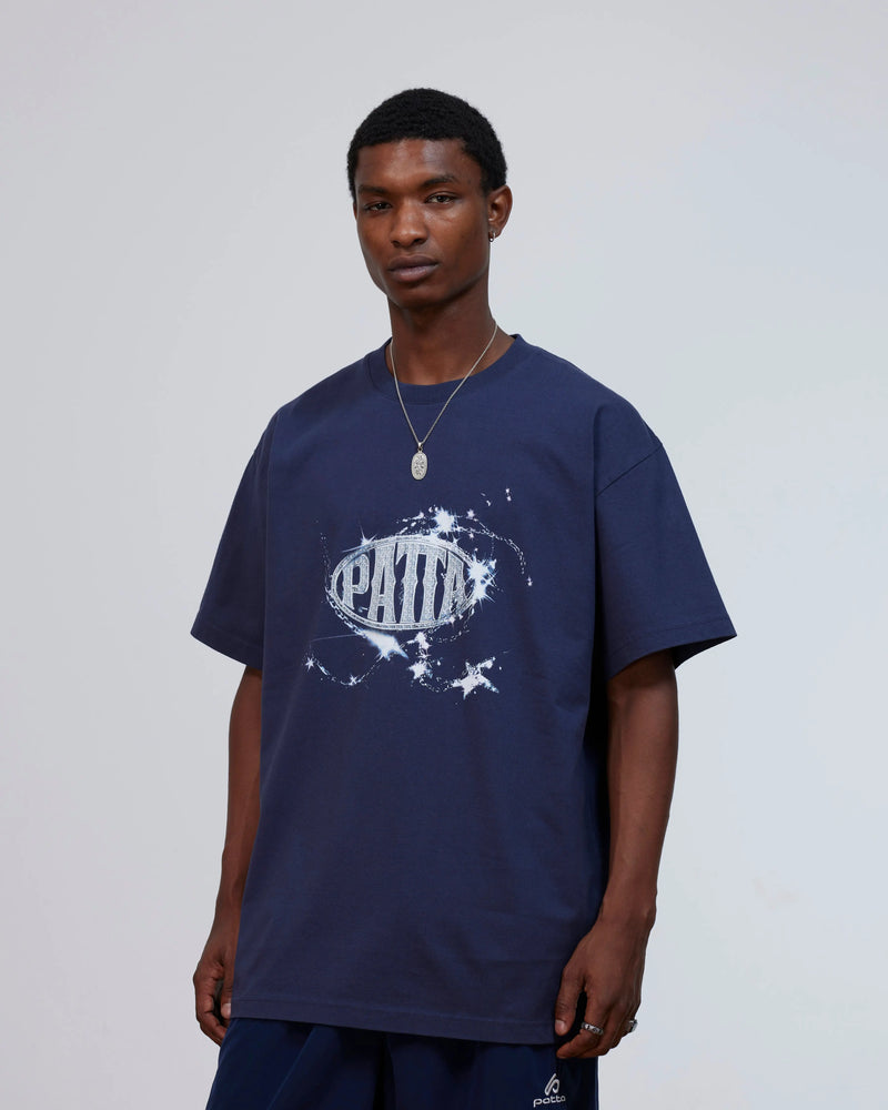 Patta Galaxy T-Shirt (Black Iris) Patta