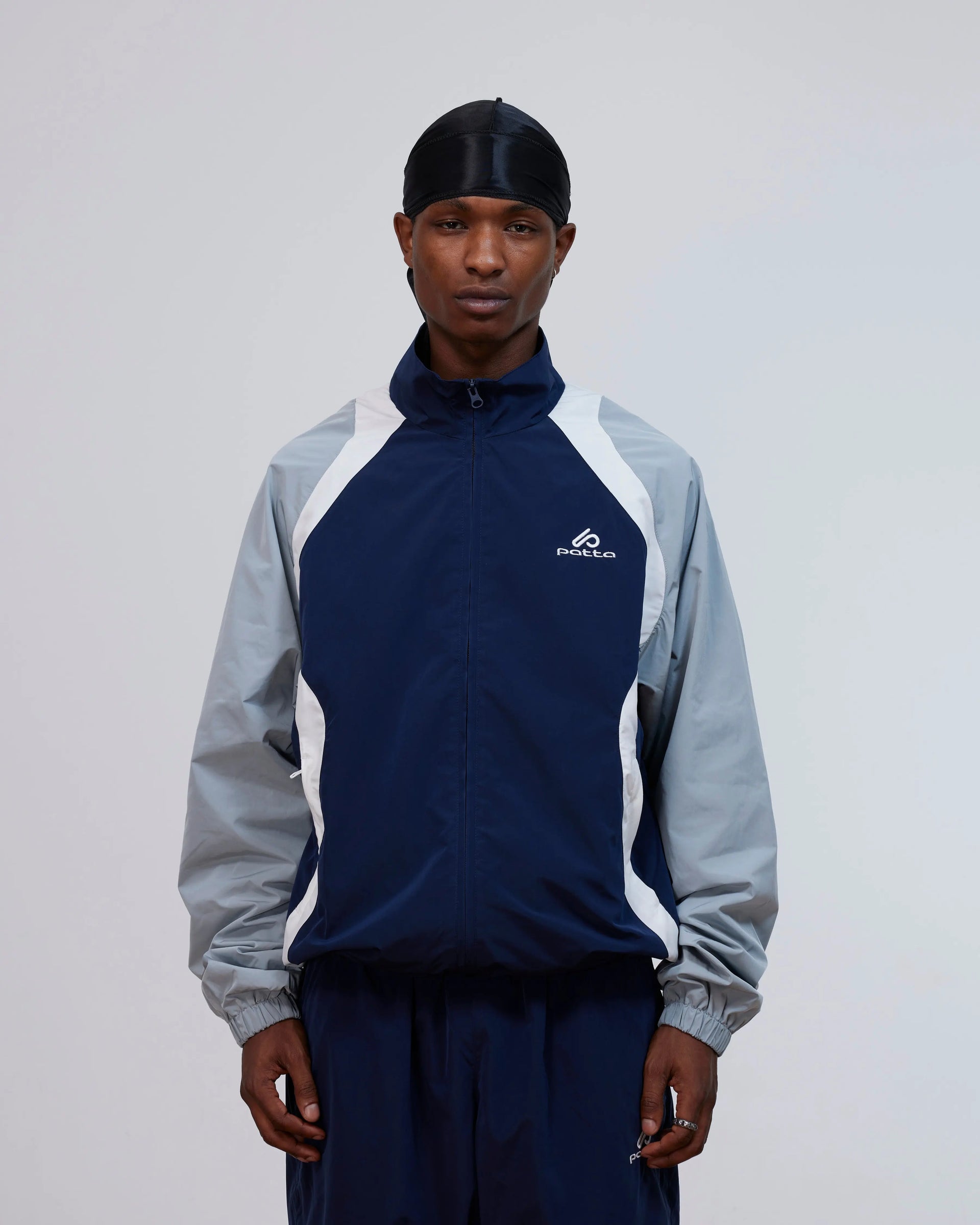 Patta Serpentine Track Top (Black Iris) Patta