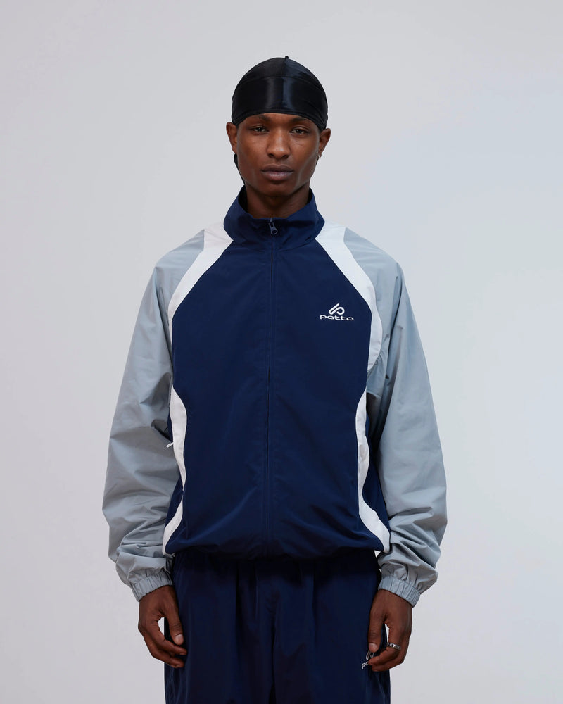 Patta Serpentine Track Top (Black Iris) Patta