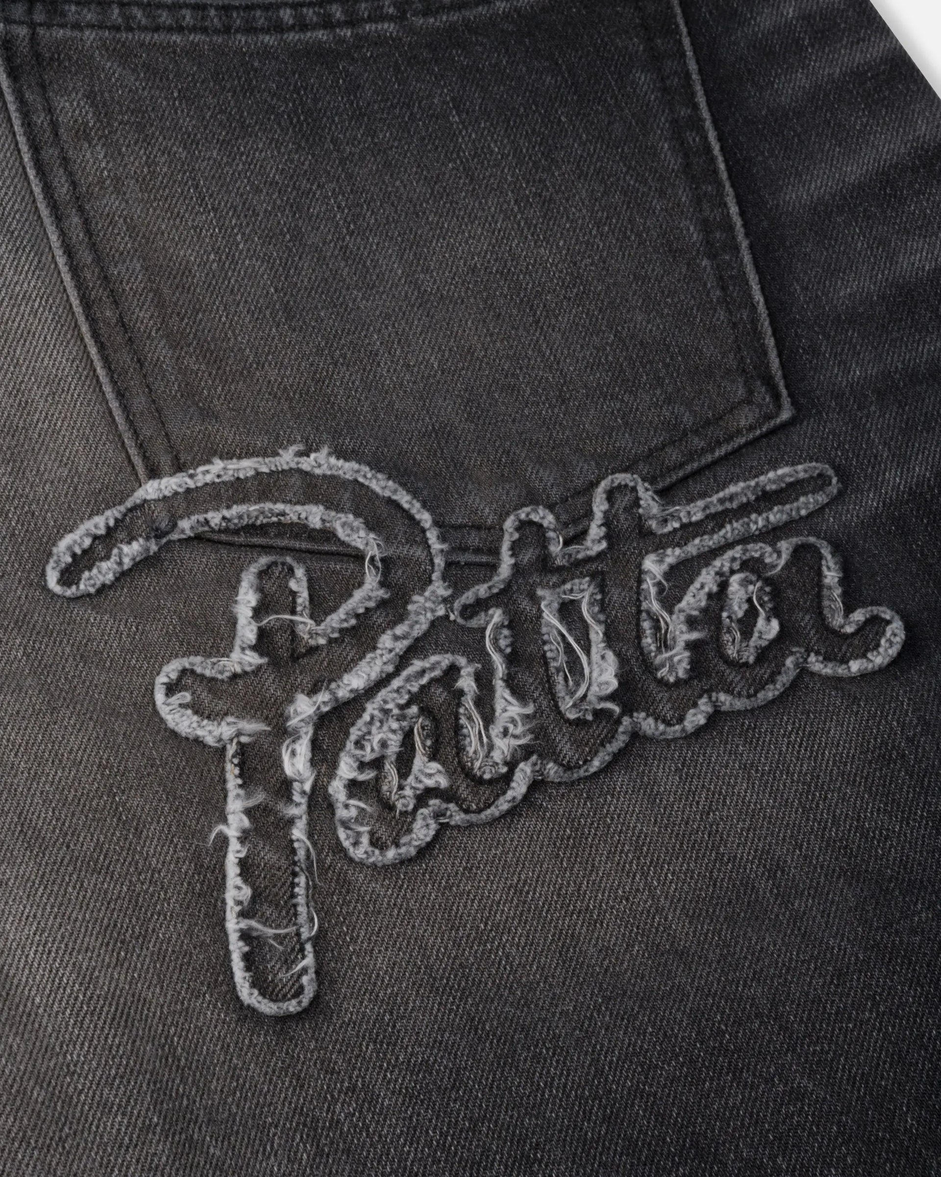Patta Dark Dirty Whiskers Baggy Denim Pants (Black) Patta