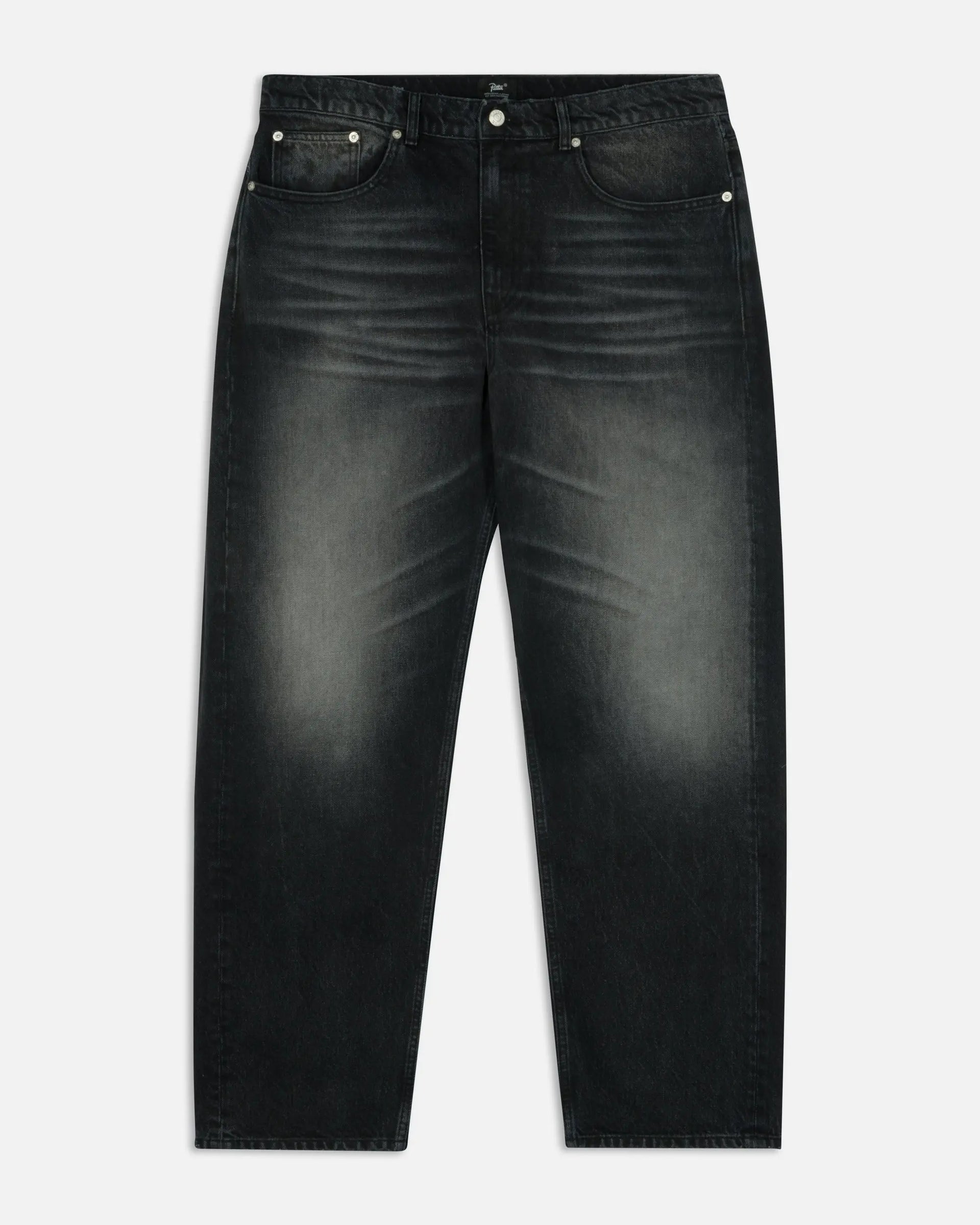 Patta Dark Dirty Whiskers Baggy Denim Pants (Black) Patta