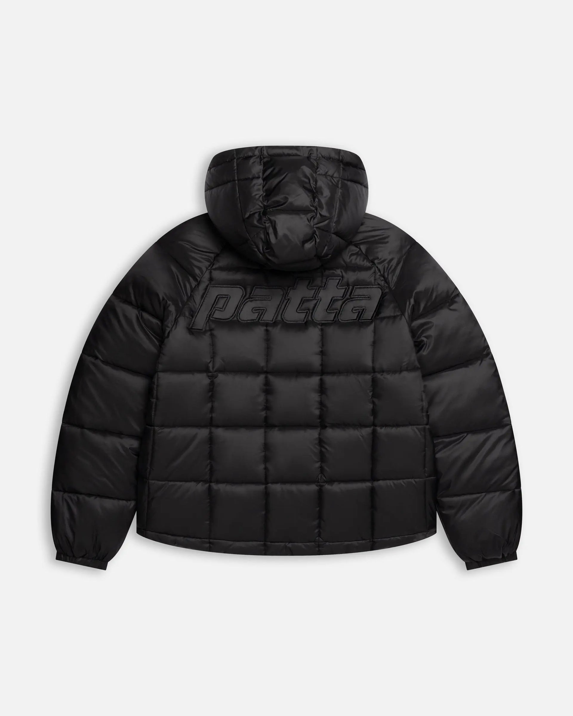 Patta Square Quilted Puffer Jacket (Black) Patta