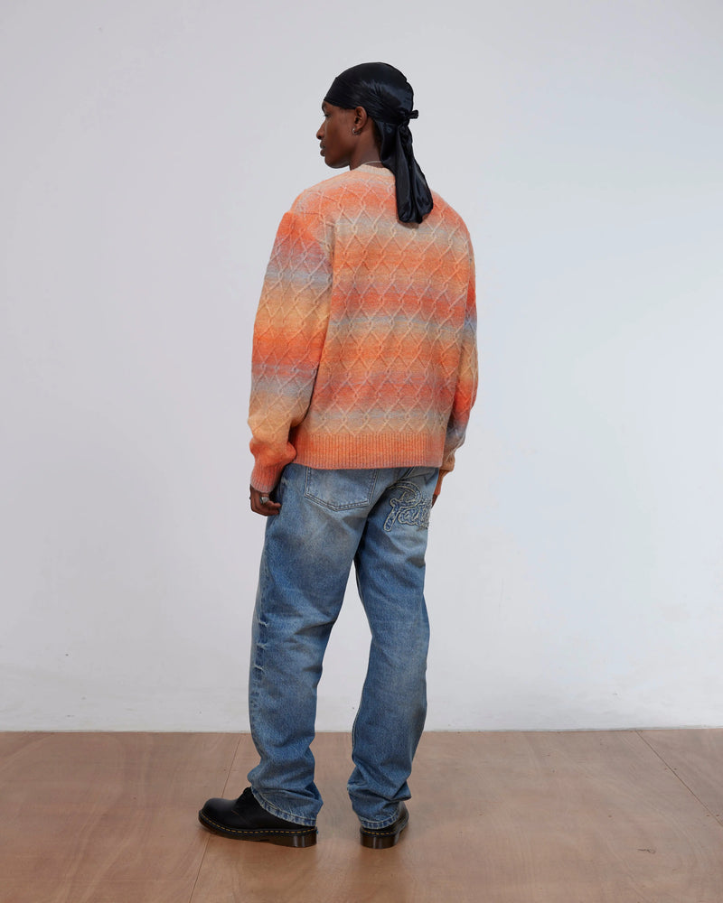 Patta Space Dye Cable Knitted Sweater (Multi) Patta