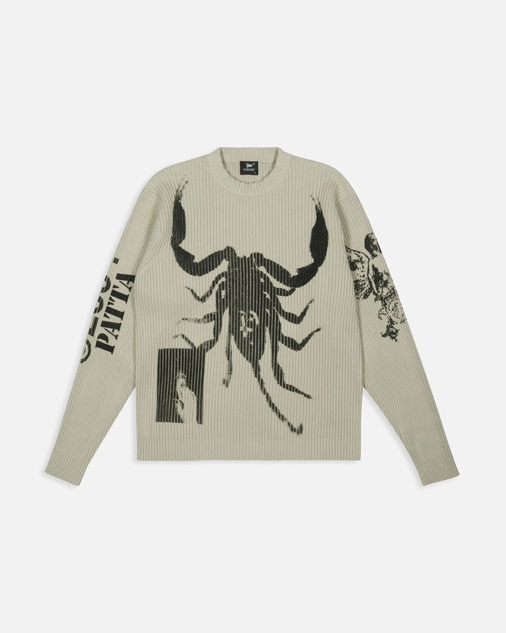 Patta Scorpio Knitted Jumper (Plaza Taupe) - Patta
