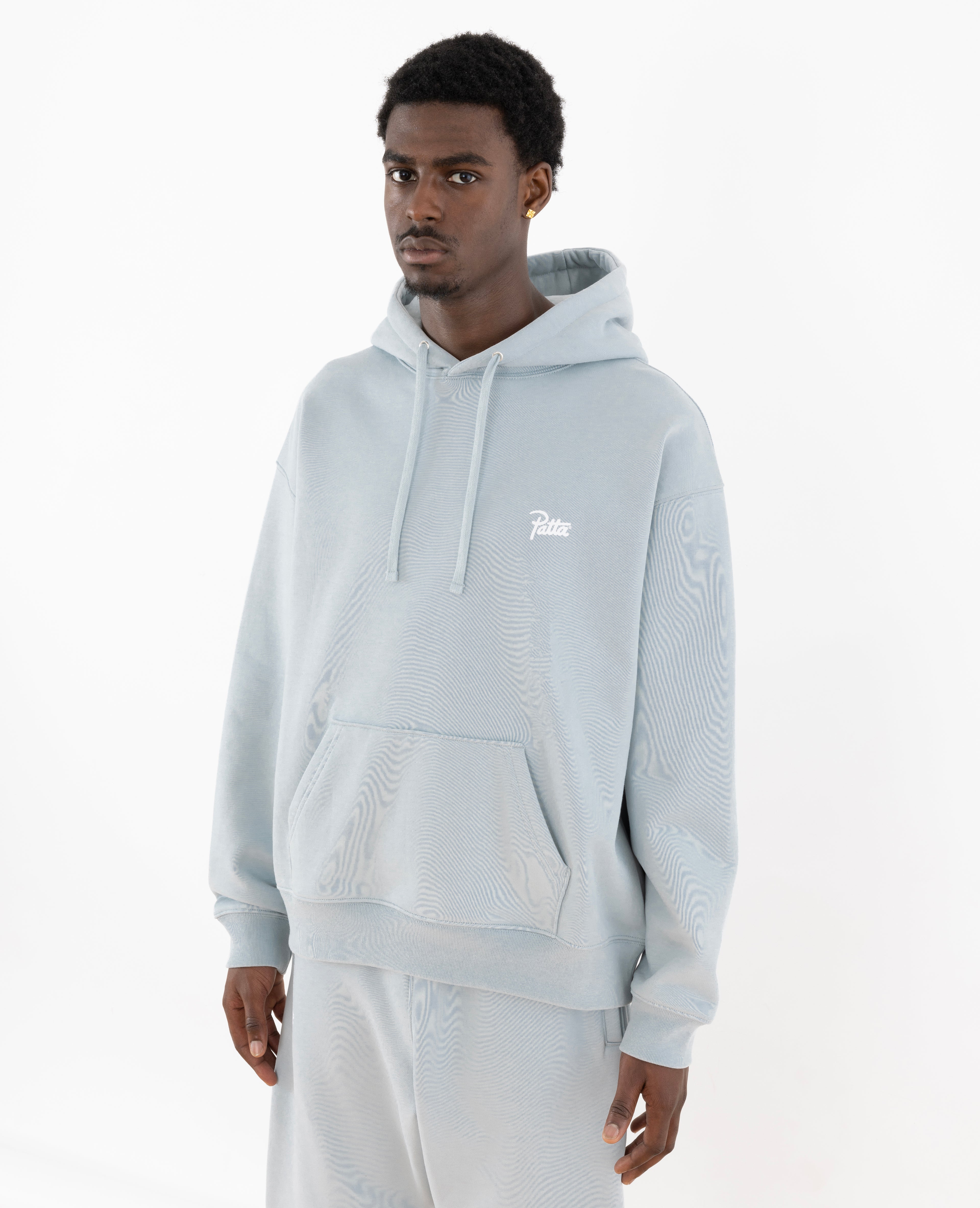 Patta script sale logo hooded sweater