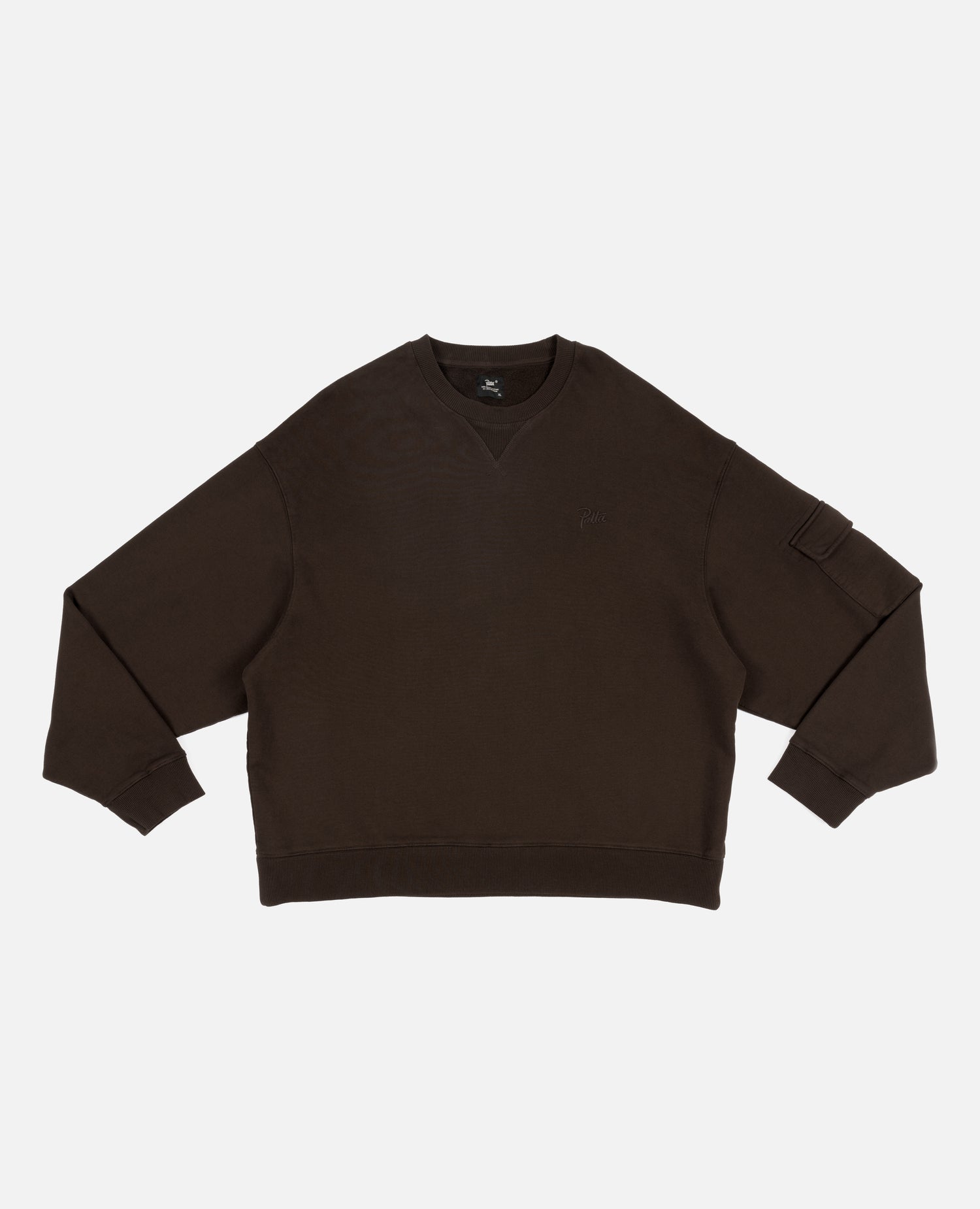 Patta Basic Waffle Zip Hooded Sweater (Melange Grey)