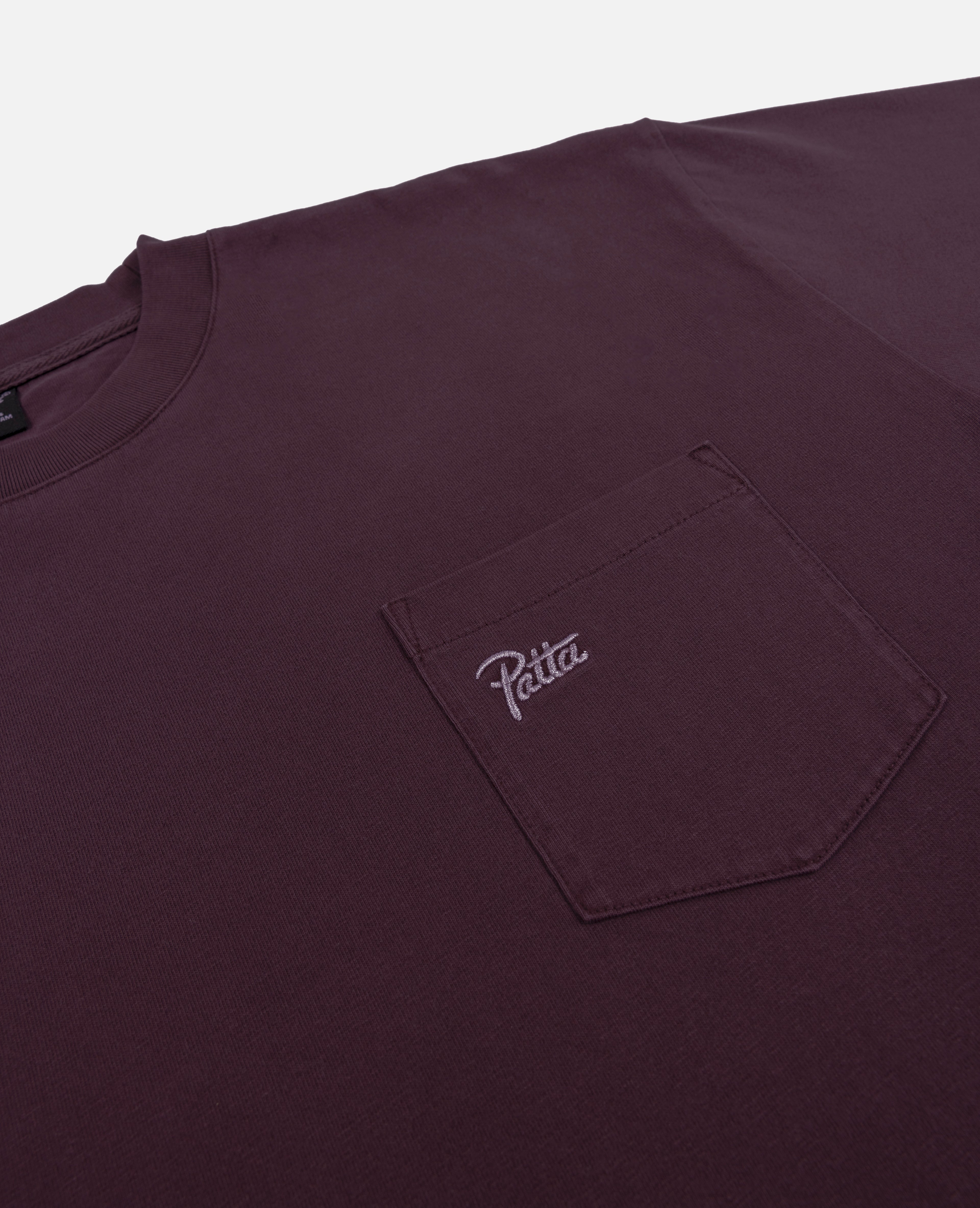 Patta Basic Washed Pocket T-Shirt (Plum Perfect)