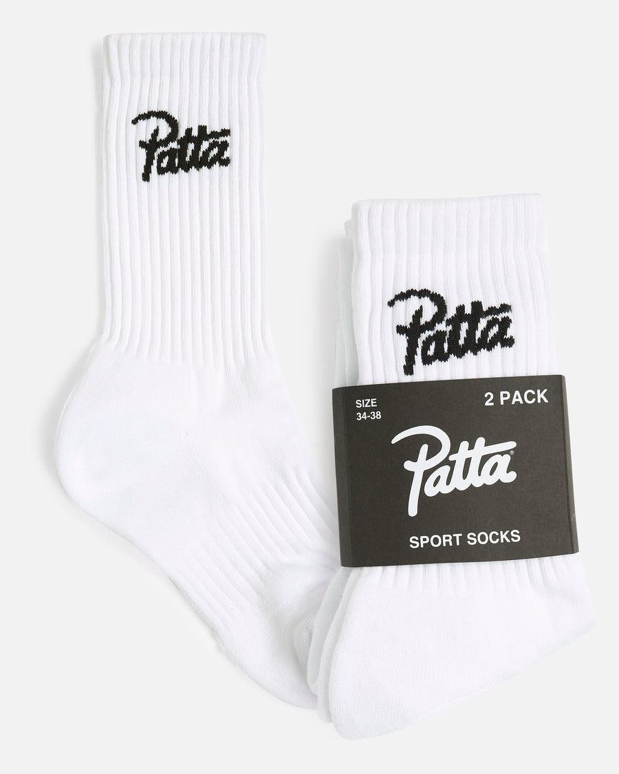 Patta Script Logo Sport Socks 2-Pack