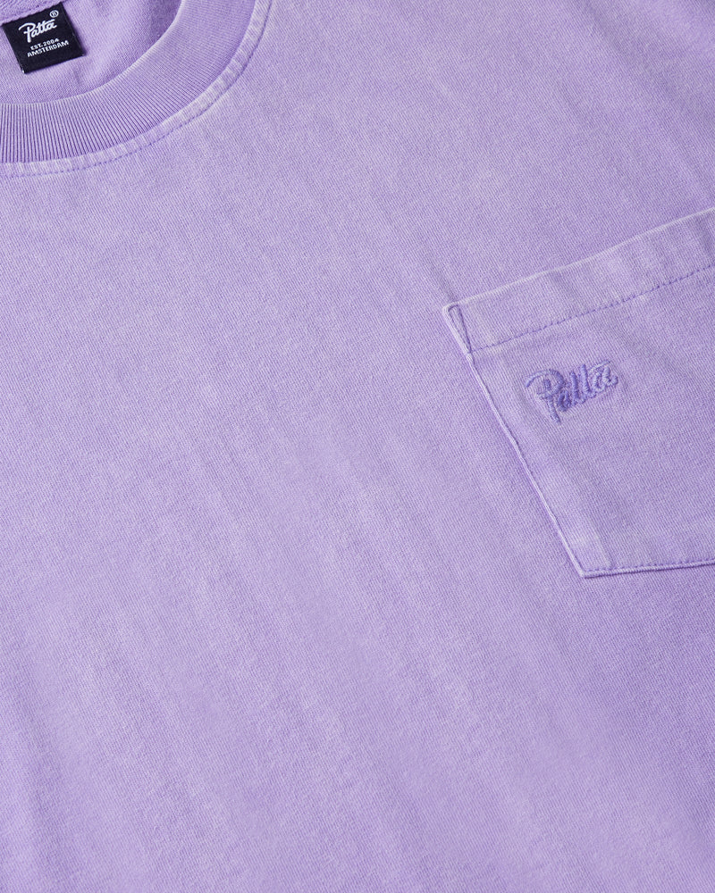 Patta Basic Washed Pocket T-Shirt - Paisley Purple