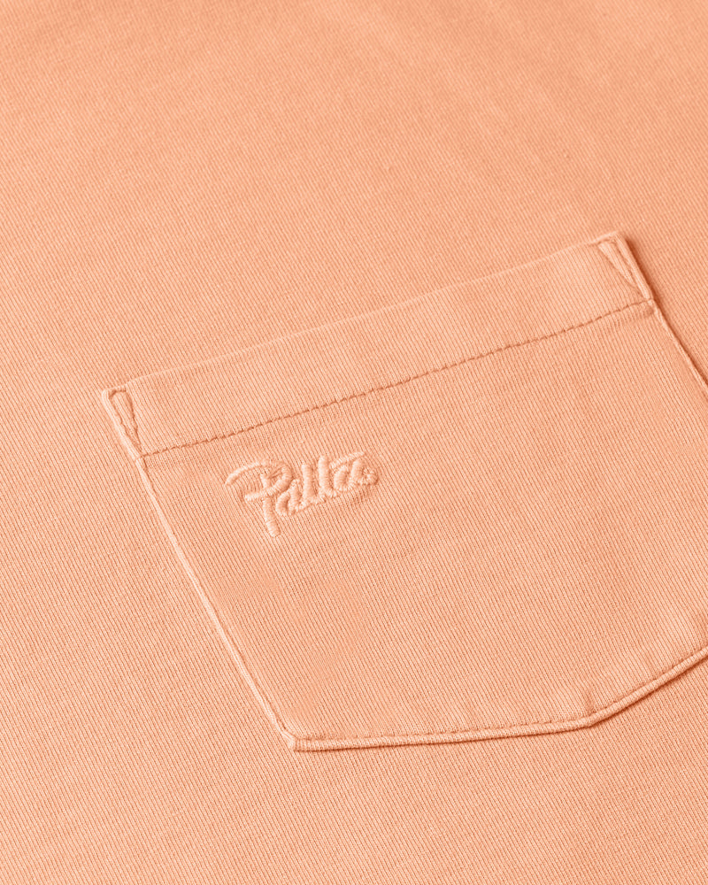 Patta Basic Washed Pocket T-Shirt - Melon