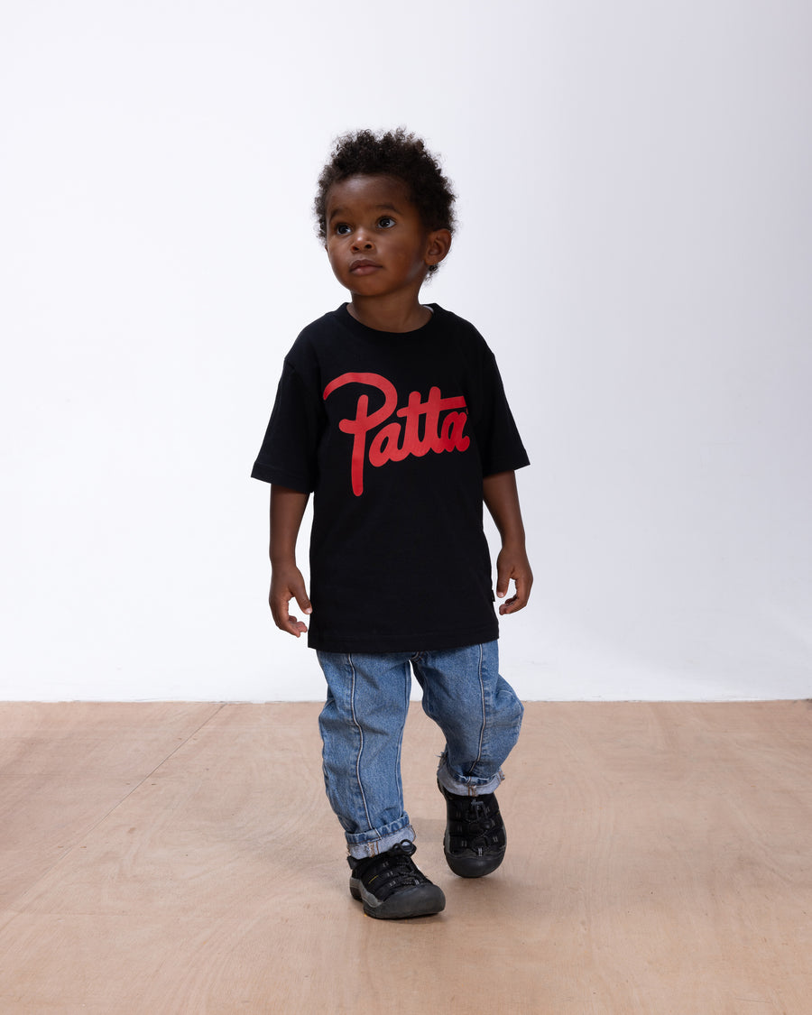 Patta Script Logo Kids T-Shirt