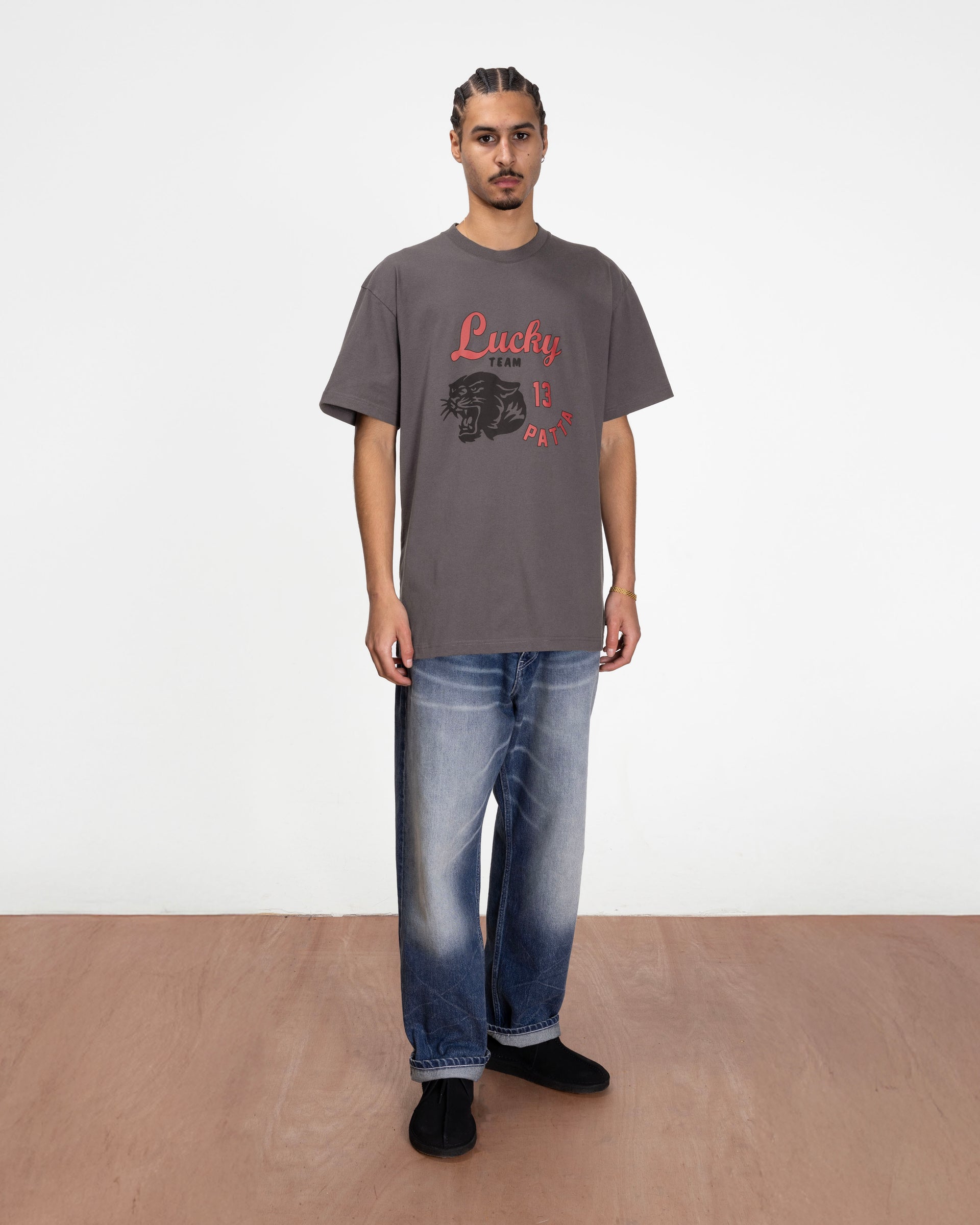 Patta Lucky Team T-Shirt (Forged Iron)