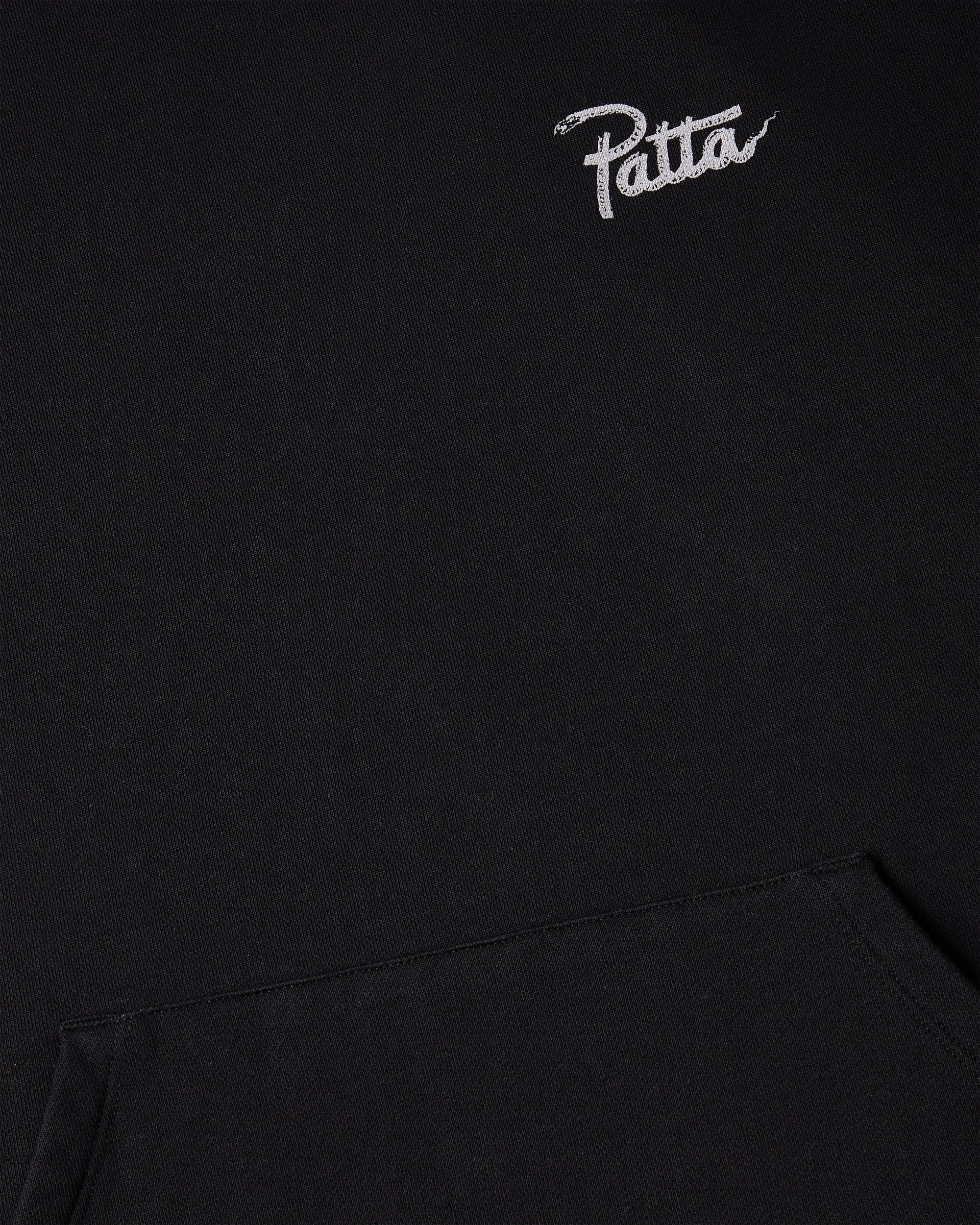 Patta Snake Heart Boxy Hooded Sweater (Black)