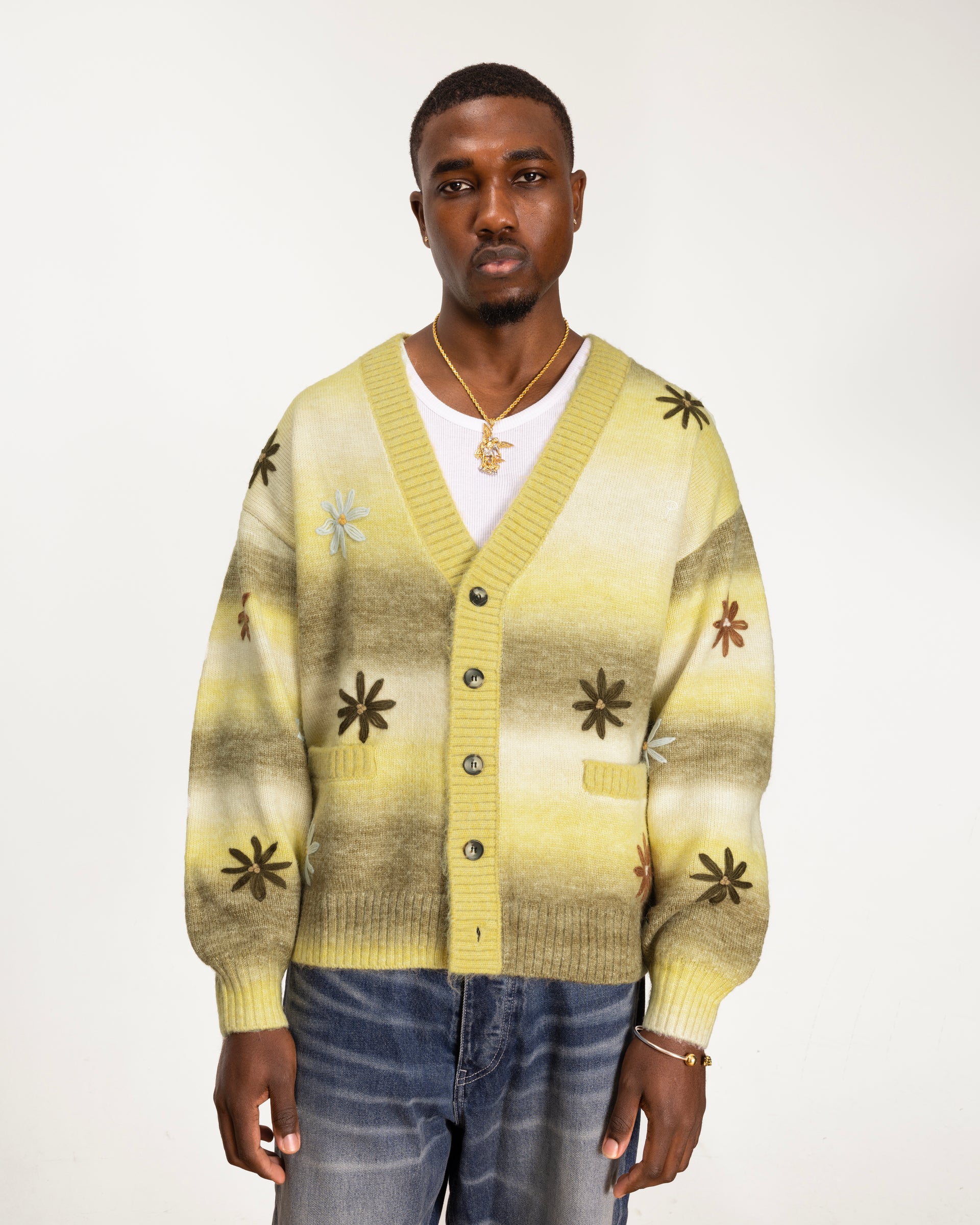 Patta Peace & Love Knitted Cardigan - Multi