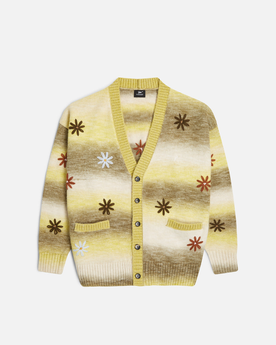 Front flat shot of the Peace & Love Knitted Cardigan 