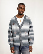 close up model shot of the Peace & Love Knitted Cardigan