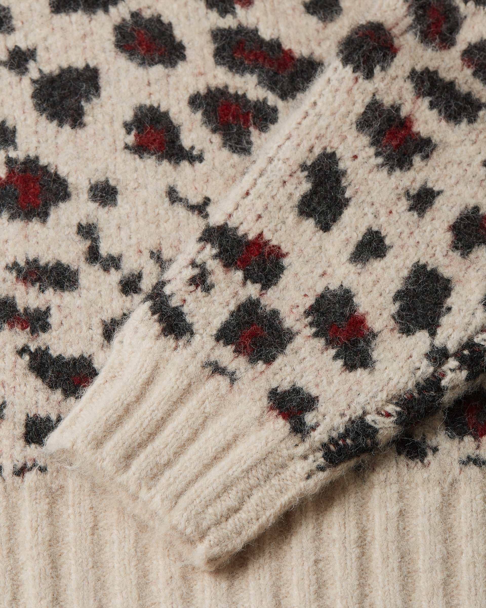 Patta Leopard Brushed Knitted Sweater - Multi