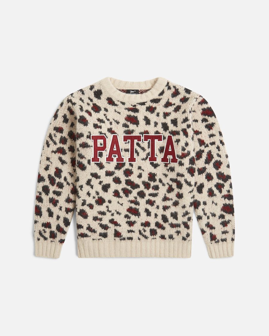 Patta Leopard Brushed Knitted Sweater - Multi