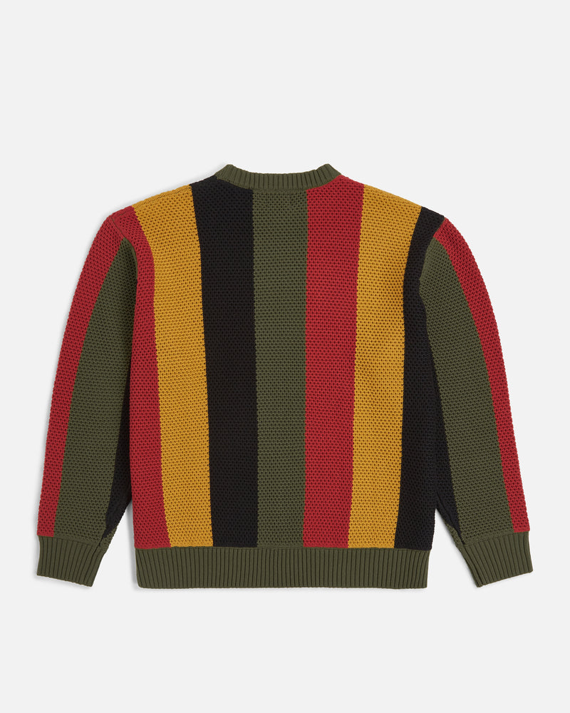 Patta Striped Honeycomb Knitted Sweater (Multi)