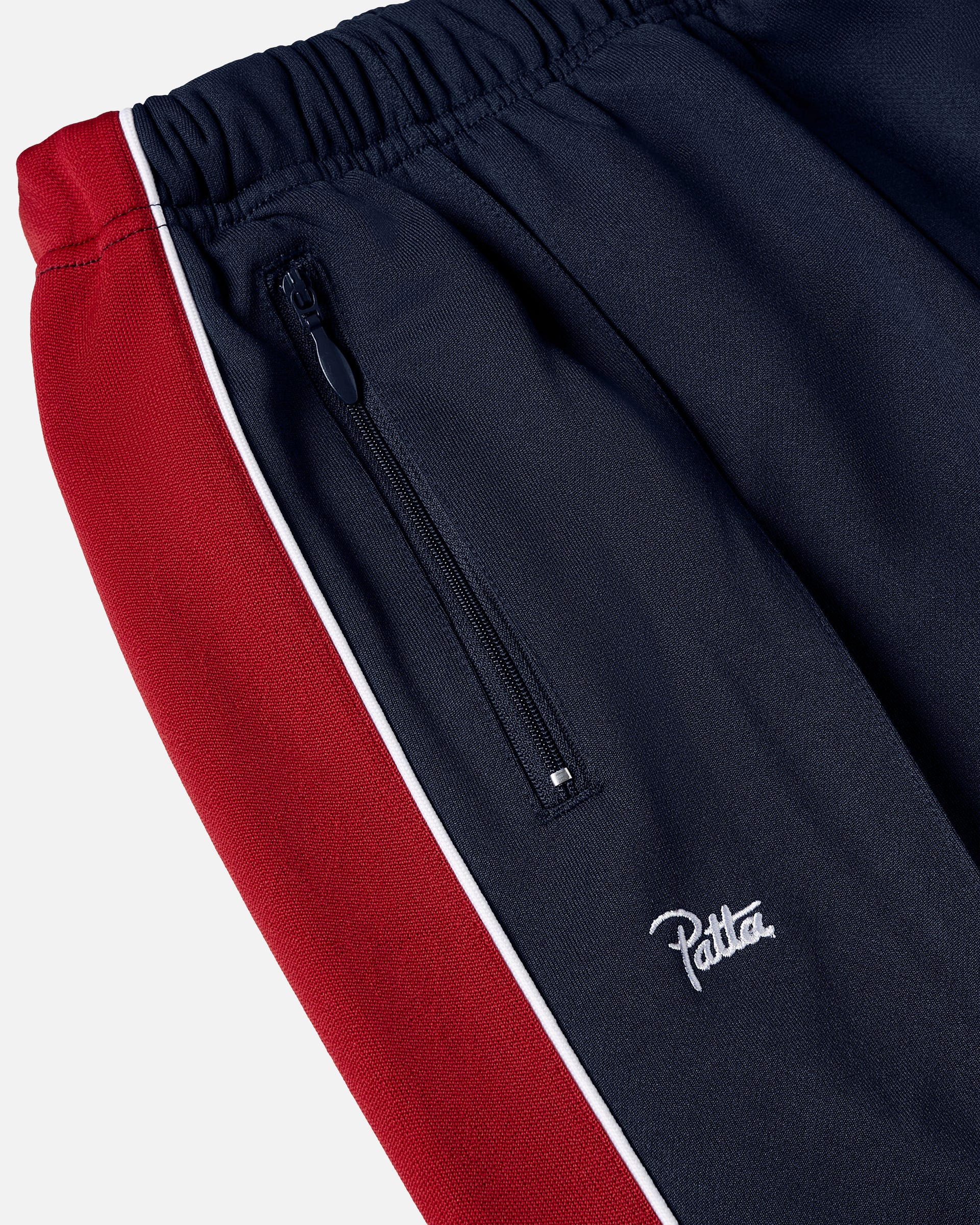 Patta Tricot Straight Track Pants (Black Iris)