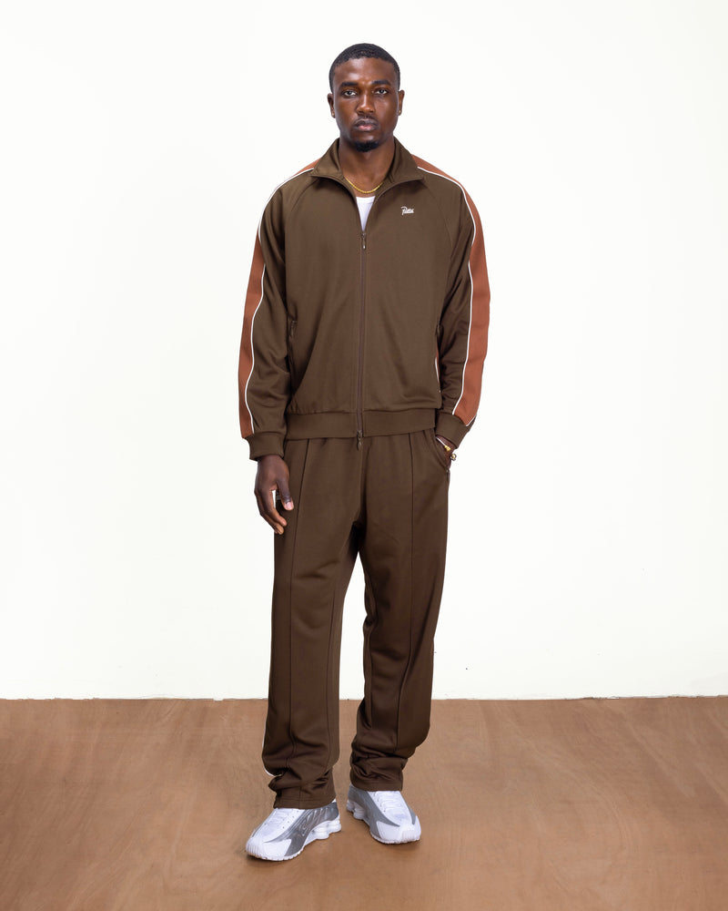 Patta Tricot Track Jacket (Chestnut)