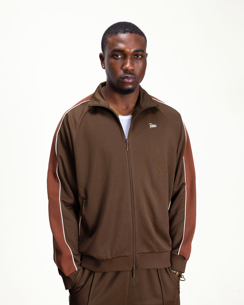 Patta Tricot Track Jacket (Chestnut)