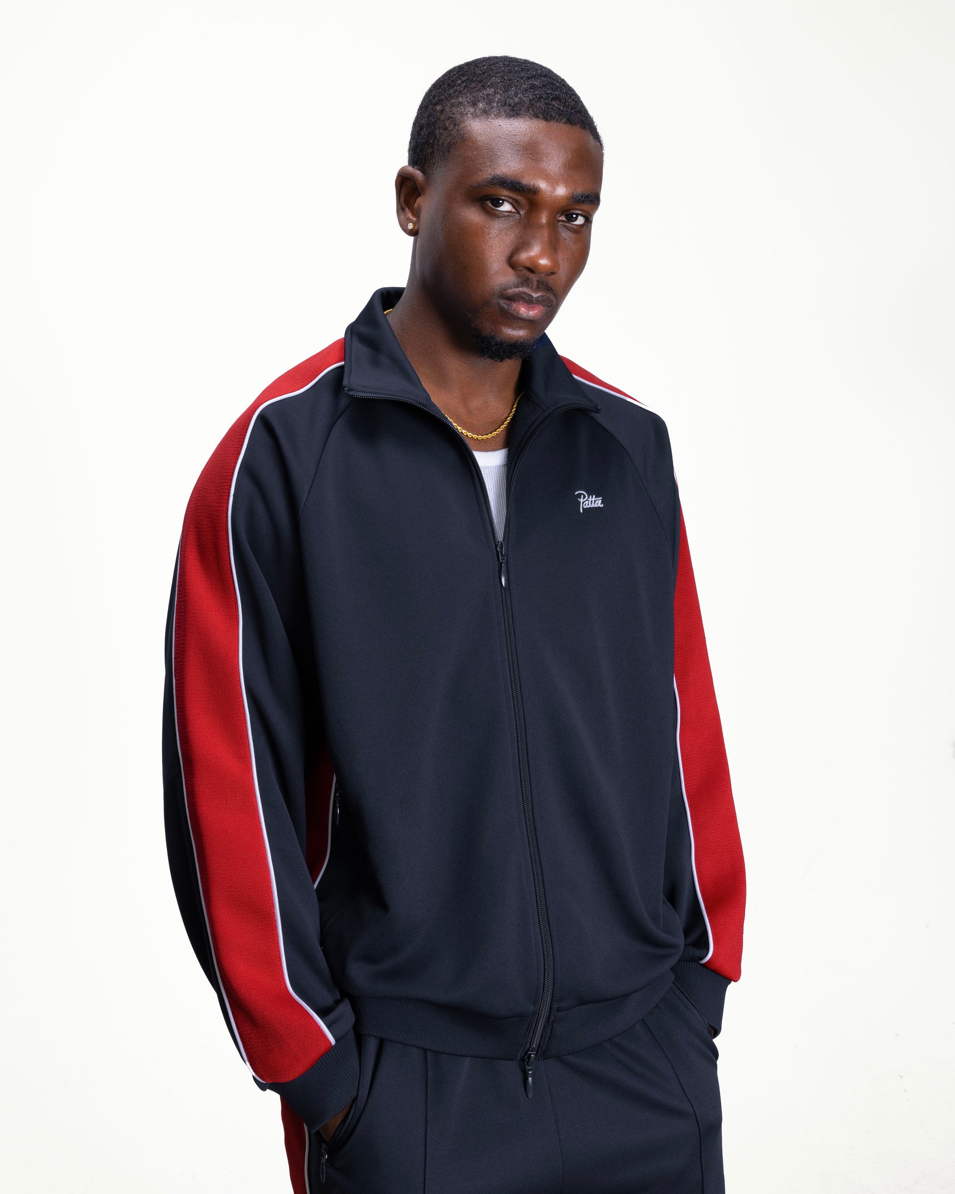 Patta Tricot Track Jacket (Black Iris)