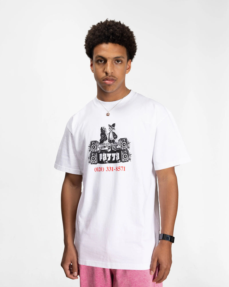 Patta DJ Skully T-Shirt (White) Patta