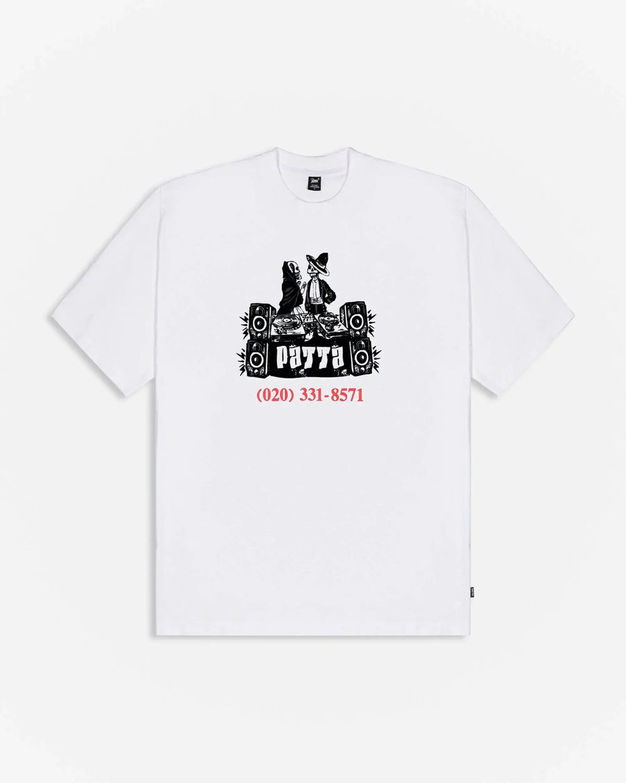 Patta DJ Skully T-Shirt White (EA) Patta