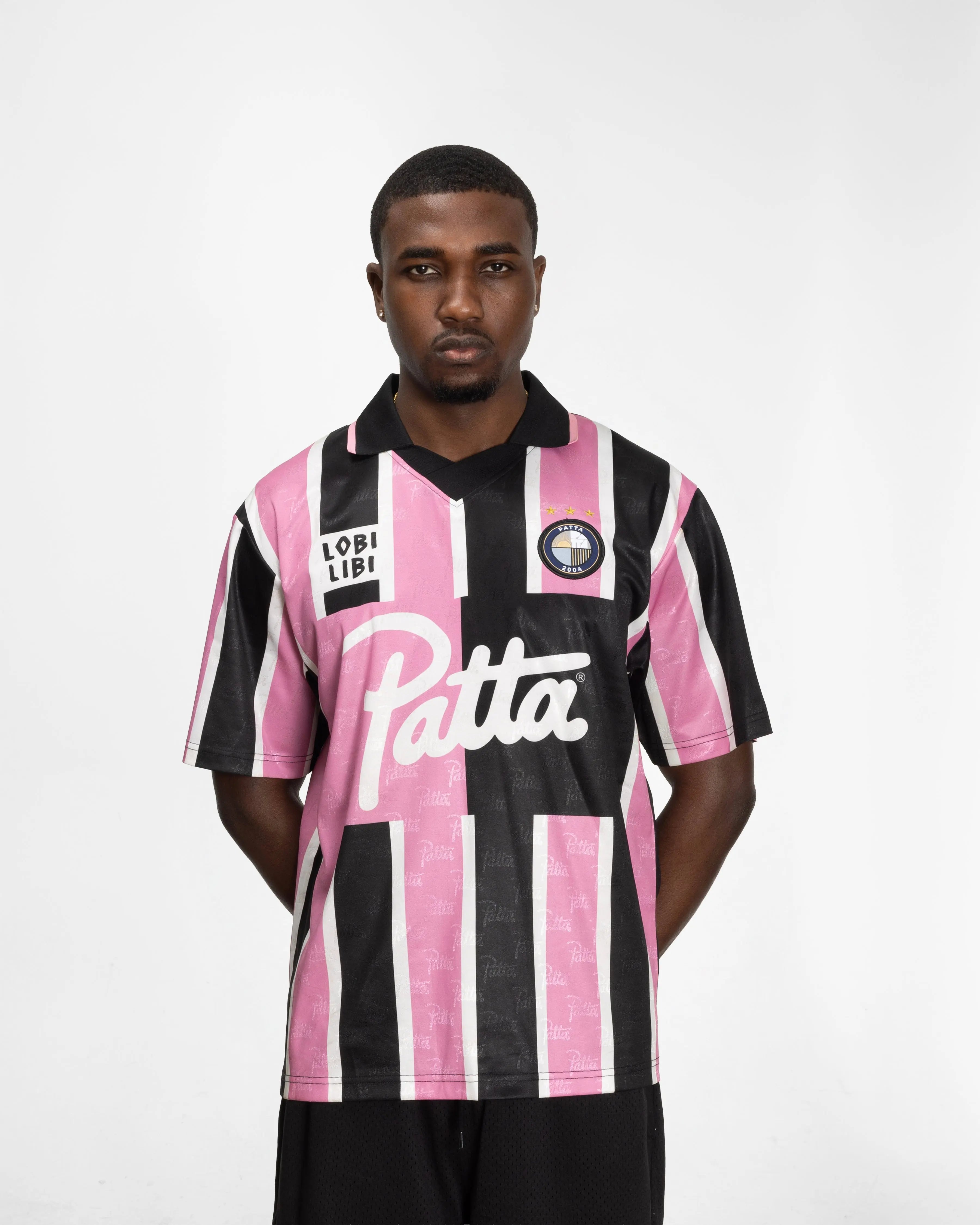 Patta Stripe Football Jersey (Begonia Pink) - Patta