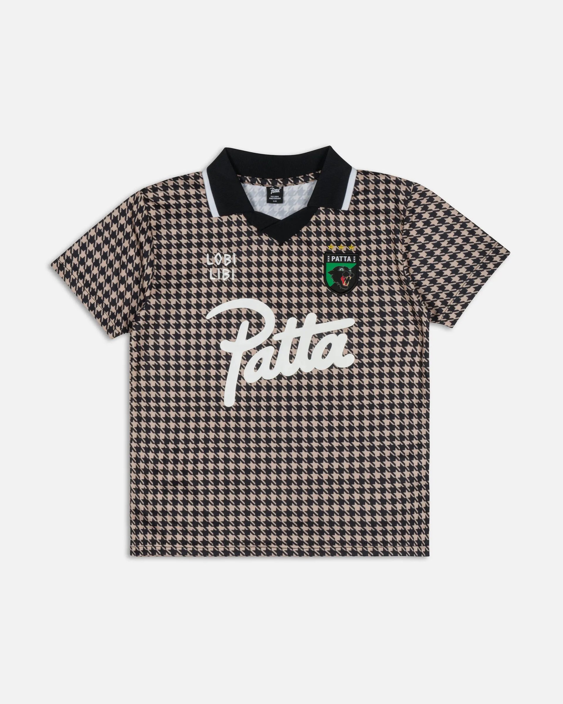 Patta Kids Houndstooth Football Jersey (Irish Cream) Patta