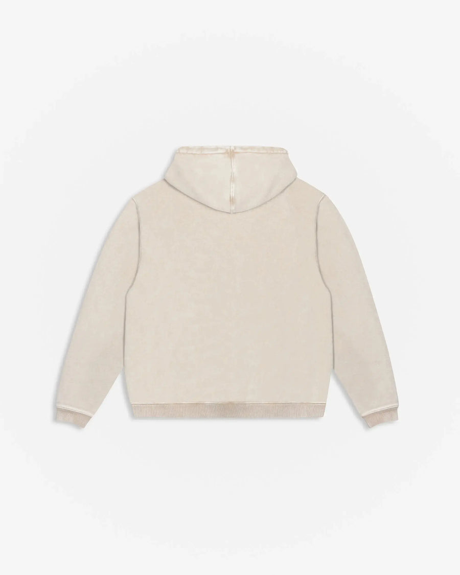 Patta Loopback Logo Zip Hooded Sweater Irish Cream (EA) Patta