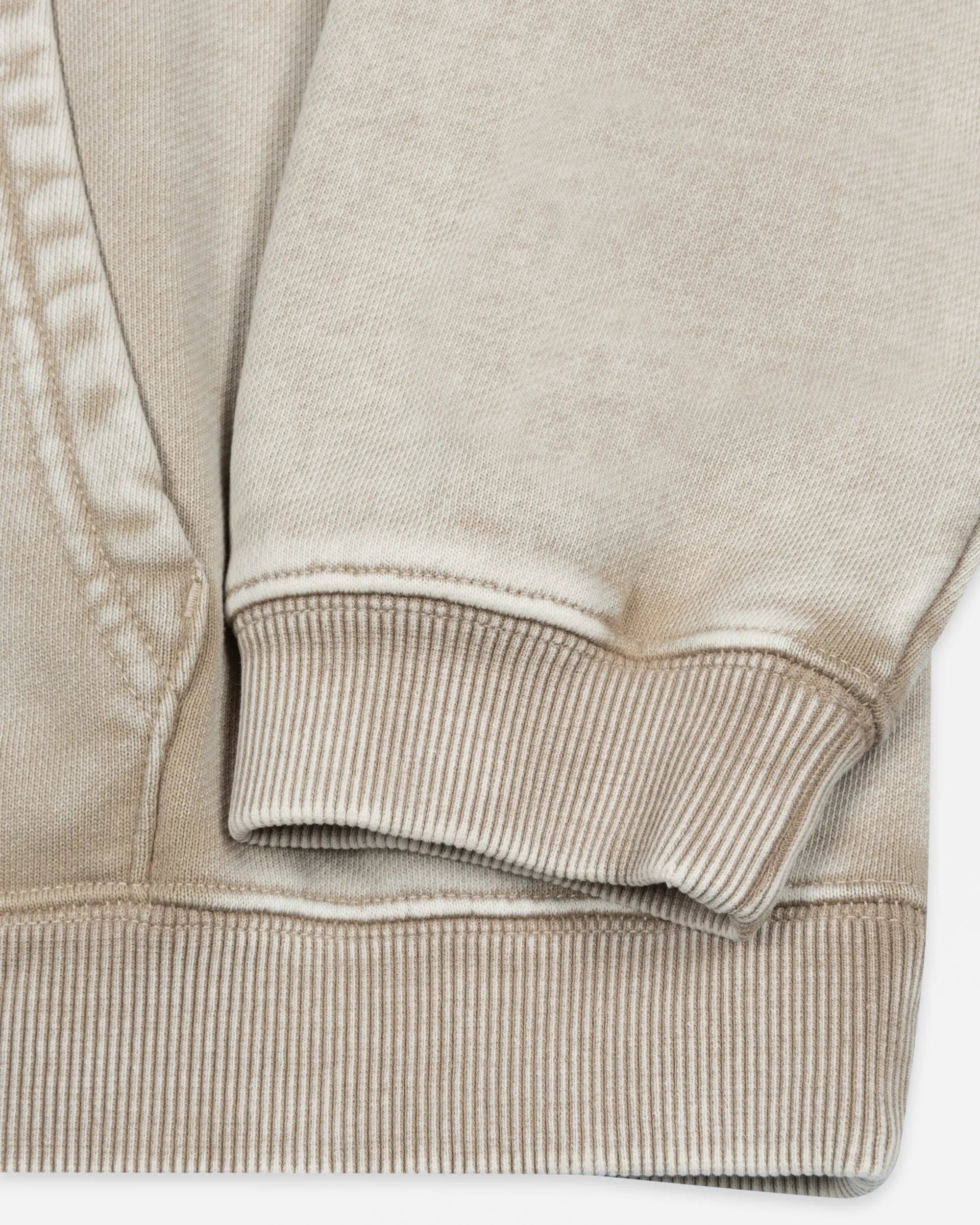 TREASURE PULSICON クロップドパーカー アイボリー Patta Loopback Logo Zip Hooded Sweater (Irish Cream) - Patta